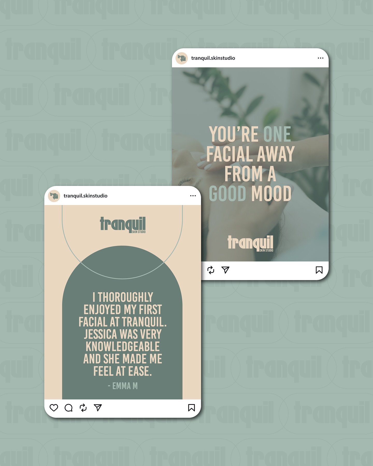 Clean, cohesive and calming social media templates created for Tranquil Skin Studio 🤍
Each template has been crafted to create a consistent visual flow while highlighting client testimonials, key messages and appointment availability in a way that feels both professional and inviting.
Ready to elevate your online presence and save time on content creation? Get in touch to book in today for your own social media templates 👩💻
#brandidentity #socialmediatemplates #socialmediahelp #brandingdesigner #contentcreation #smallbusinessbranding #socialmediadesign #customcontent #digitalbranding #creativebusiness #visualidentity #socialmediabranding #designinspiration #branddesigner #customdesign #beautybranding #spaowner #estheticianlife #wellnessbrand #minimaldesign #designstudio #socialmediacontent #designportfolio #brandinginspo #canvatemplates #canvatemplate