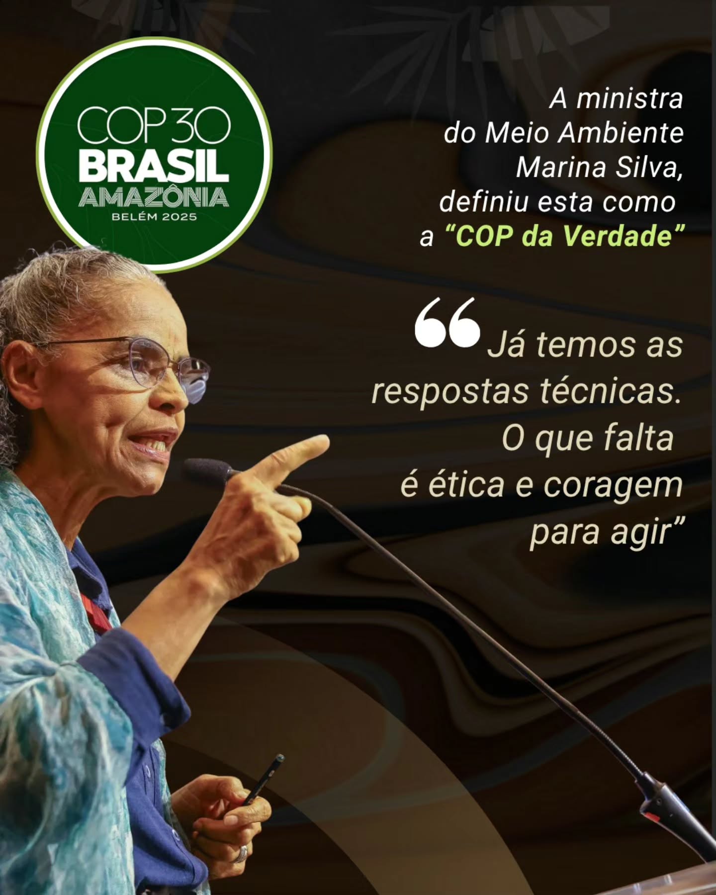 Na abertura da COP30, a ministra do Meio Ambiente, Marina Silva, chamou esta de a “COP da Verdade”.
Disse que o mundo já tem as soluções técnicas, mas falta ética e coragem para agir.
Ela defendeu que a conferência avance em dois pontos centrais: reduzir a dependência dos combustíveis fósseis e garantir financiamento climático real para adaptação e mitigação, especialmente nos países mais vulneráveis.
Segundo Marina, seriam necessários US$ 1,3 trilhão por ano para enfrentar os impactos das mudanças climáticas.
“Quem sofre com enchentes no Rio Grande do Sul, com secas na África ou com inundações em Bangladesh não tem condição de resolver seus problemas localmente. Os eventos extremos têm causas globais.”
A ministra também criticou a ausência dos Estados Unidos, lembrando que o país é o mais rico do mundo e o segundo maior emissor de gases poluentes.
Para ela, a COP30 precisa transformar consenso em compromisso — e compromisso em ação.
#RadarESG #ESG #meioambiente #COP30 #Brasil #clima