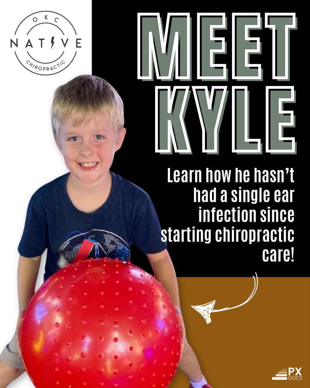 Meet Kyle!
After 10 rounds of antibiotics 💊 and three failed tube surgeries, Kyle’s family knew they couldn’t keep going down the same path. His determined, resilient mom was on a mission to find a real, lasting solution.
Every time Kyle caught a cold, it inevitably turned into an ear infection. Between feeling unwell and frequent doctor visits, he was missing a significant amount of school and never truly felt like himself.
Additionally, Kyle often complained of stomach troubles. After meals, he would lie on the couch, in pain, unwilling to get up or do anything. 😞
With his twin sister already under care for emotional regulation challenges, Mom decided to take a leap of faith, hoping chiropractic care might help Kyle, even though his symptoms were different. 🙏
Mom shared, “I was surprised that Kyle’s scans were very similar to his sister’s, even though their issues were different. I was happy to see that a lot of his stomach problems and ear infections could be connected.”
Fast forward a year: Kyle hasn’t had a single ear infection since starting chiropractic care—and hardly ever complains about stomach pain. 🎉
Mom says, “Kyle is active and healthy. No more worrying about tubes in his ears or frequent ENT visits. He’s doing well in school, loves playing sports, and is trying new foods. He’s only missed a few days of school this year compared to last year.”
Way to go, Kyle! 💥
#pxdocs / pediatric chiropractic / baby sleep / chiropractic for kids / ear infections / colic / tantrums / ADD / ADHD / constipation / ODD / OCD / SPD / ASD #okc #oklahomacity #nervoussystem #nervoussystemregulation #pediatricchiropractic #yukonok #okcmoms