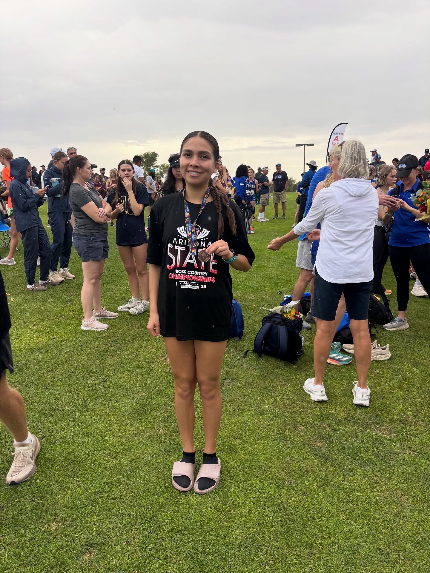 Malia went from having no season and not knowing if she would to finishing in the top ten at state. She battled through a sinus infection and then a double ear infection over the last week and a half but still showed up and gave everything she had. I could not be more proud as a dad watching both my girls give their best effort today.
Thank you to everyone for the support and the love you have given my girls. It means more than you know.