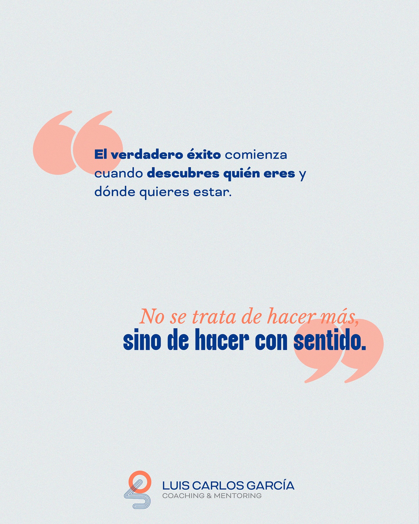 Muchos profesionales viven ‘empujando’ metas sin parar, con la sensación de que nunca es suficiente.
Saben hacer. Saben resolver. Pero, ¿sabes en qué dirección vas?
El verdadero éxito no se mide por cuánto haces, ni por cuántos logros acumulas. Tampoco por cuántas veces caes.
Se mide por la coherencia entre lo que haces, lo que eres y hacia dónde te diriges.
Luis Carlos García acompaña procesos en los que se detiene el piloto automático. Donde se vuelve a mirar hacia dentro, donde se reordena lo esencial … y, recién entonces, se avanza.
Si sientes que sólo “”tiras del carro”” y sientes que es un momento de cambio, una crisis o definición profesional, escríbenos. Este puede ser el primer paso para empezar a moverte con sentido. #CoachingProfesional #MentoringEstrategico #ExitoConSentido #Autoconocimiento #CoachingBarcelona #LuisCarlosGarcia #ReinvencionProfesional #TomaDeDecisiones #Coherencia #LiderazgoConsciente