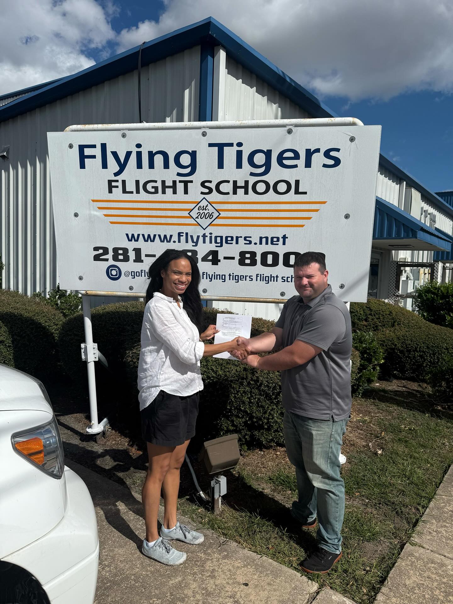 Congratulations Kenya Morrow on nailing your private pilot check ride. What a great job you did today.