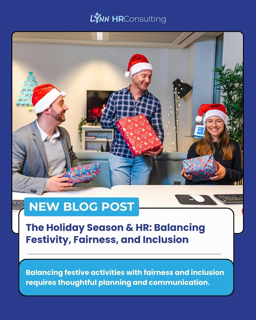 Celebrate the season while keeping fairness and inclusion at the heart of your workplace. 🎄 Visit the link in our profile to read more on our blog!
#HRCompliance #SmallBusinessSupport #HRConsulting #BusinessSuccess #LynnHR #RealTimeHR