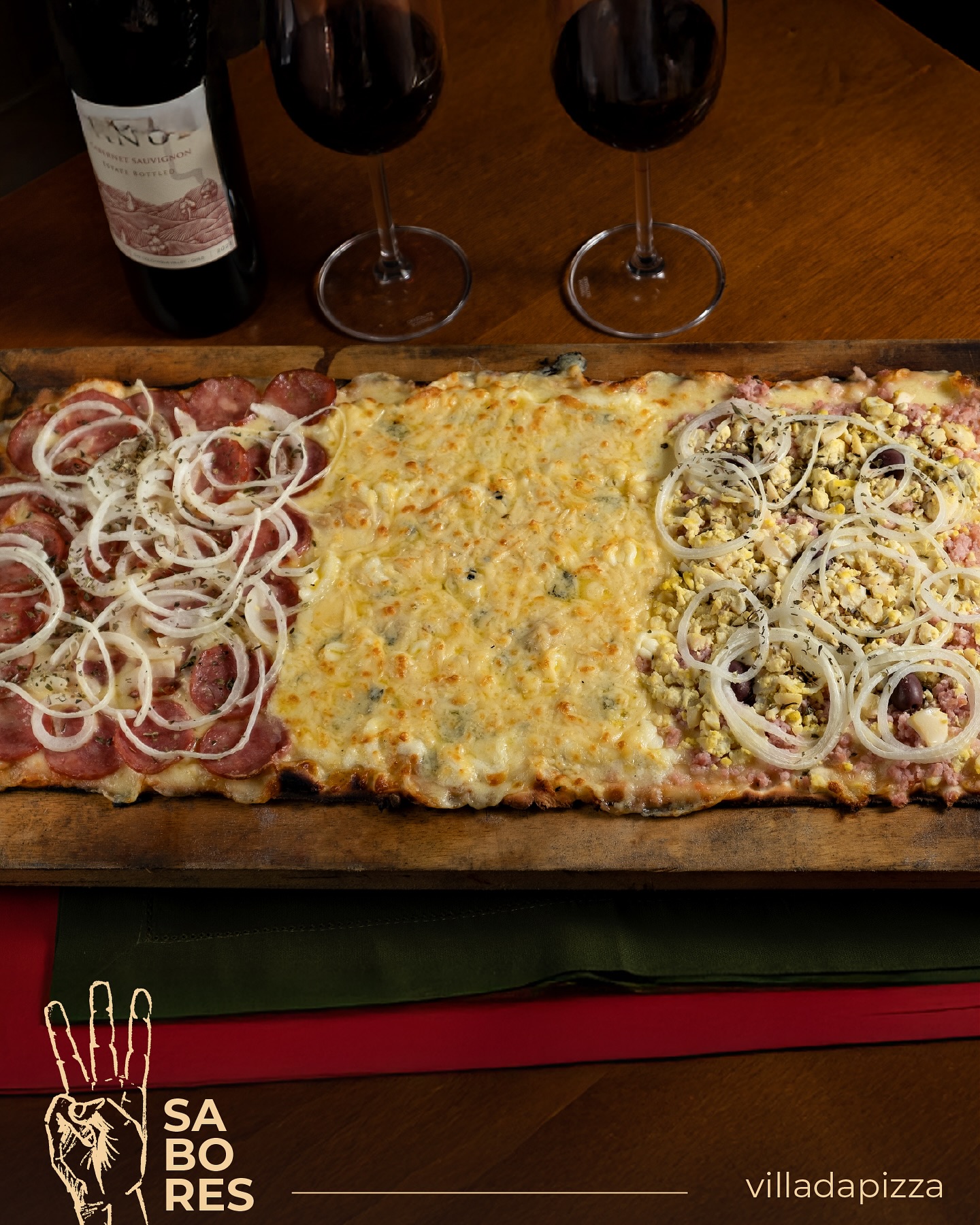 Hoje a pizza de 3 sabores pode ser sua escolha para uma terça-feira especial!