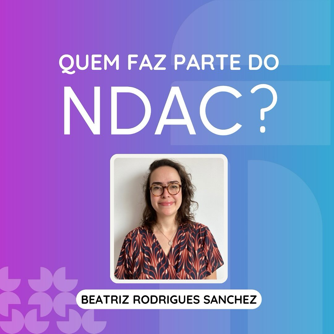 🌟Conheça as pesquisadoras e pesquisadores do
NDAC 🌟
Hoje é dia de apresentar Beatriz Sanchez, integrante do Núcleo de Democracia e Ação Coletiva (NDAC). Doutora e mestre em Ciência Política, Beatriz é professora do Instituto de Ciência Política da Universidade de Brasília (UnB) e pesquisa temas associados às teorias feministas, à representação política e aos movimentos sociais.
Acompanhe nossos posts e visite nosso site para saber mais sobre as pesquisadoras e pesquisadores do NDAC!