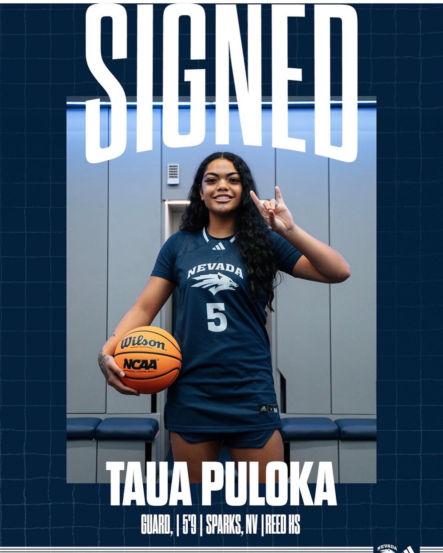 Congrats to Taua Puloka on signing her Letter of Intent with University of Nevada Reno today! Just Believe…🏀🔥