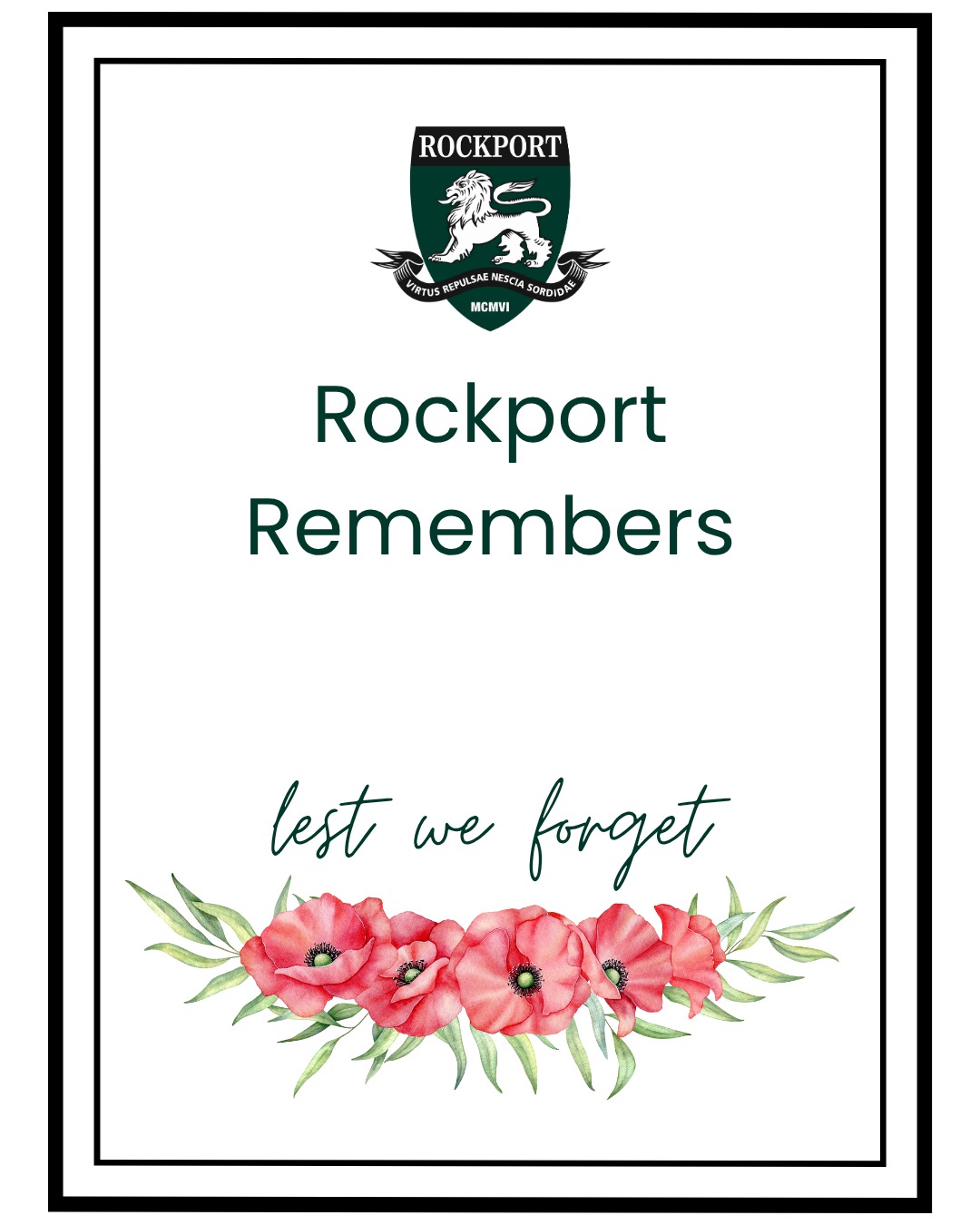 "Thus unto those that fought for us,
And died that we might fully live."
W. Weaving 1918
Lest we forget.