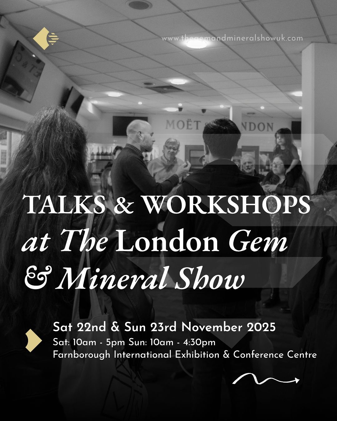 The final countdown is ON! 🤩 Ready to dive deep into the world of gems and minerals? Make sure to PRE-BOOK your slots for our incredible program of Talks & Workshops this WEEKEND!
Spaces are disappearing quickly in the:
Learning Lab: Expert-led workshops on Gem Cutting, Optics, and Crystal Geology.
Demo Hub: Hands-on lapidary demos and guided show tours.
Calm Corner: Healing Sound Therapy, Reiki, and Crystal Consciousness journeys.
Secure your seat for a truly enriching experience. Once they’re gone, they’re gone!
🗓️ This weekend at Farnborough International Exhibition & Conference Centre! 👉 Link in bio to PRE-BOOK before it’s too late!
#thelondongemshow #talksandworkshops #learninglab #demohub #calmcorner #gemology #crystallhealing #prebooking #ukevent #gemeducation