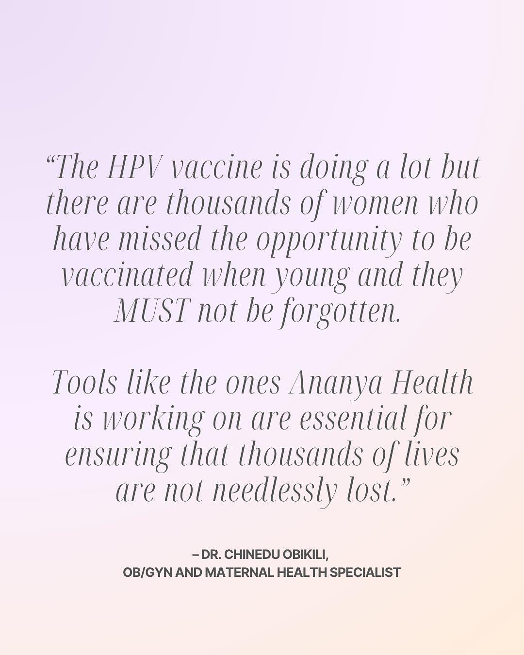 Dr. Obikili gets it ✨. The HPV vaccine is a great tool, but it’s not enough on its own. We’re building to give clinicians like him the tools they need to prevent cervical cancer for all women. 🩺❄️🌍✅
#EndCervicalCancer