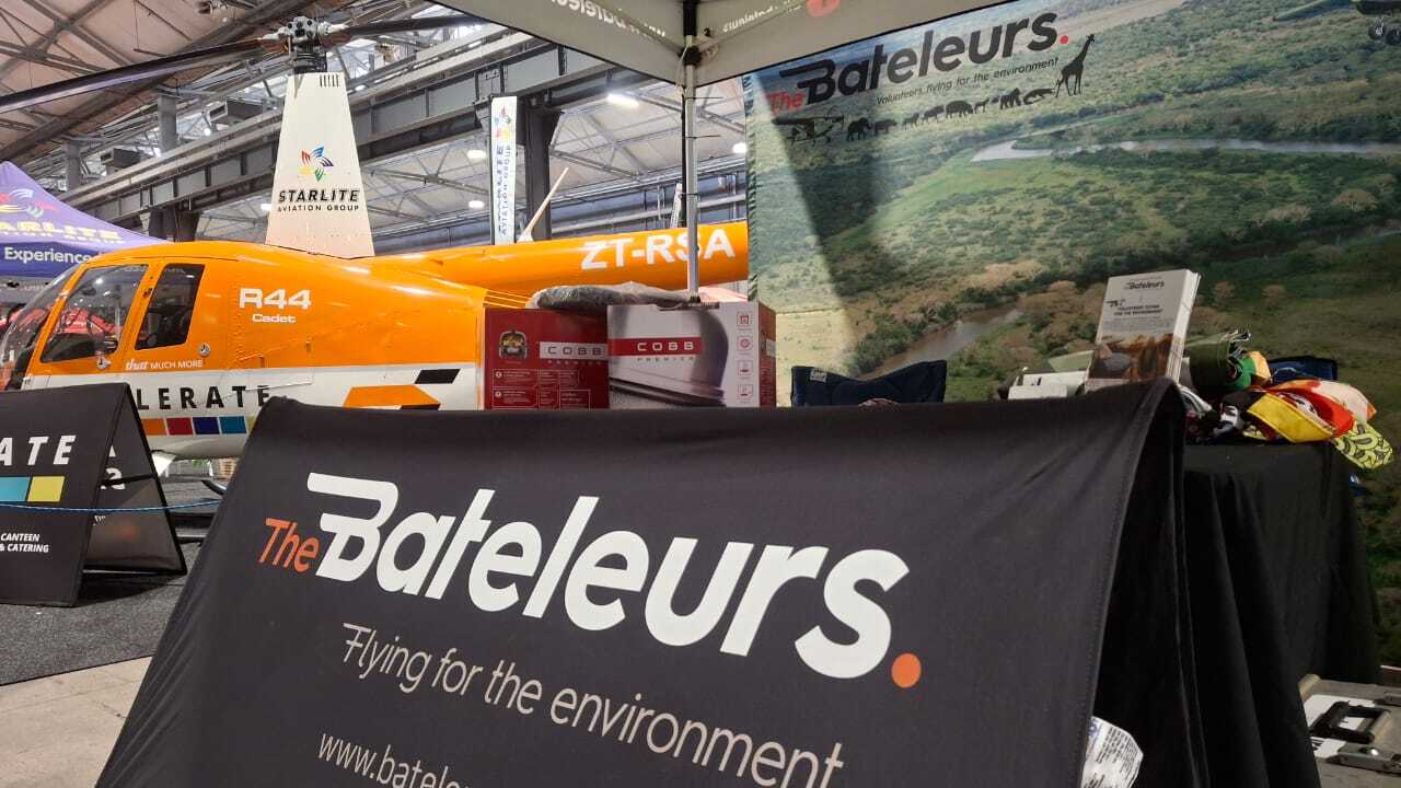 Day 1 at the Great Outdoors Expo is well underway. We’re live at the Durban Exhibition Centre until 19:00. Come meet the Bats team, hear real stories from our volunteer pilots, and see how aviation supports conservation in South Africa. Bats merch is on the table; your support keeps us flying for the wild.
#Bateleurs #GreatOutdoorsExpo #OutdoorLifestyle #KhakiBush