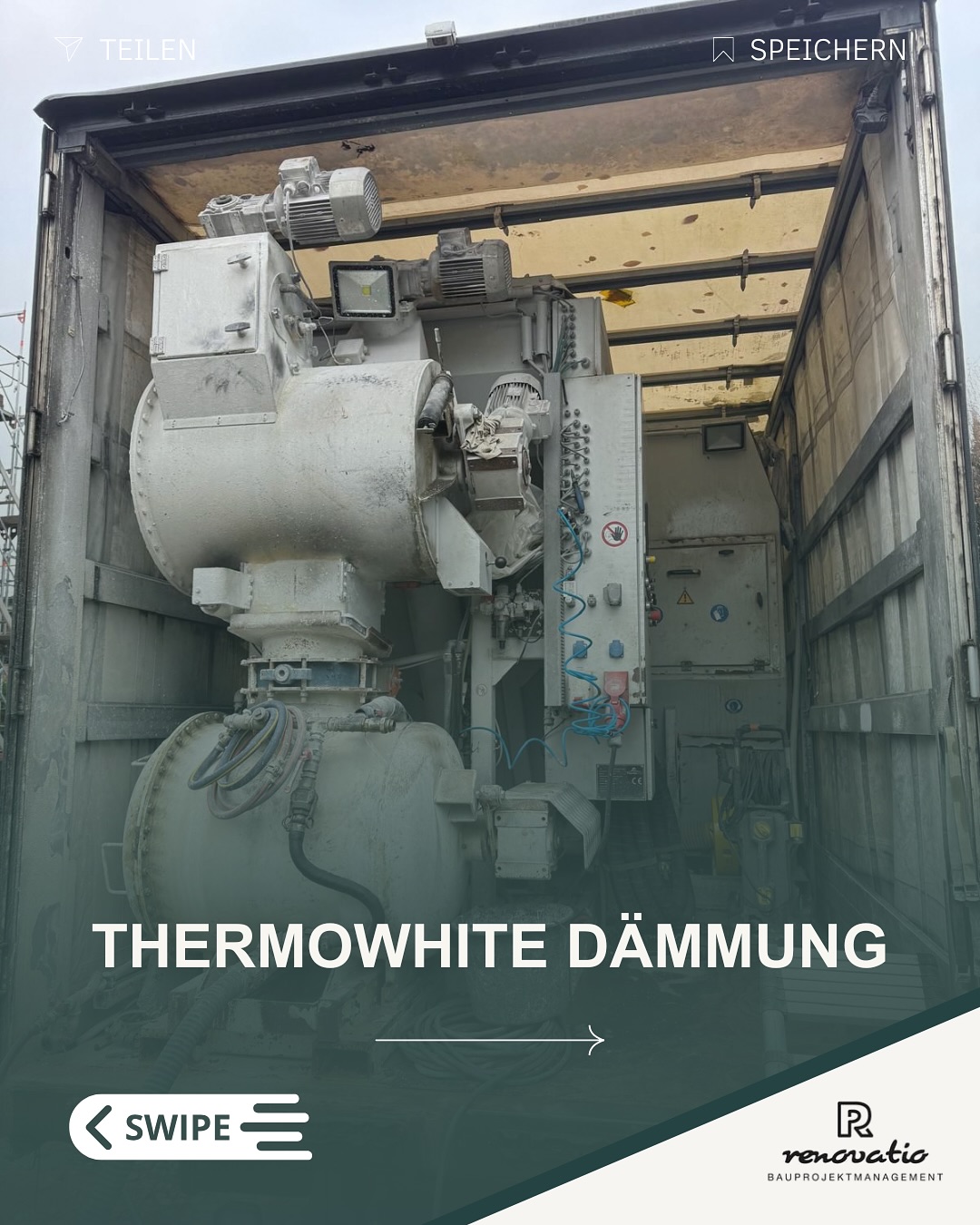 Mit Thermowhite mobil setzen wir auf eine moderne, nachhaltige und wirtschaftliche Lösung für Wärme- und Schalldämmung.
Das Material besteht aus hochwertigen EPS-Perlen, die vor Ort im Mischfahrzeug mit einem Bindemittel verarbeitet werden. So entsteht eine gleichmäßige Dämmschicht, die sich ideal für Boden- und Dachflächen eignet.
Vorteile:
• Hervorragende Wärme- und Schalldämmung
• Leichtes, aber druckfestes Material
• Frische Verarbeitung direkt auf der Baustelle
• Zeit- und Kostenersparnis durch kurze Einbauzeiten
#Thermowhite #Dämmung #Bauprojekte #Energieeffizienz #Handwerk #Baustelle #Bodenaufbau #Dachdämmung #Bauunternehmen
#bauueberwachung #bauleitung # neubau # architektur #satteldachhaus #ModernesDesign #Hausbau #TeamHandwerk
