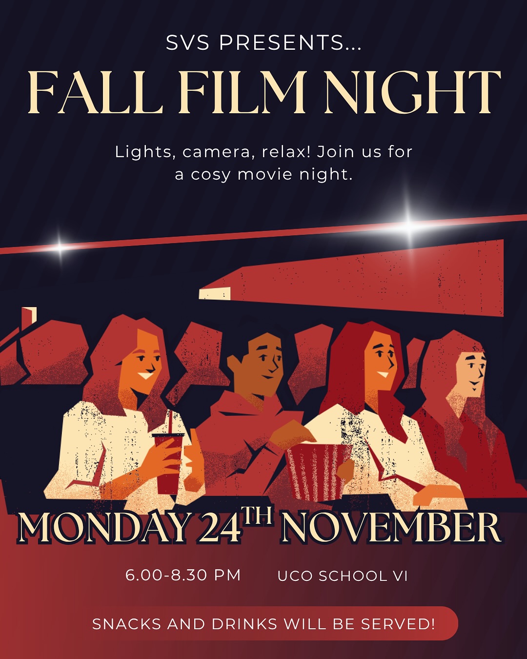 🎥🍿🎬 On November 24th, come cosy up for a screening of The Help (2011) in UCO School VI Sallie’s Quad!
This will be a great way to mingle with fellow volunteers and get to know each other better. Please invite your friends, and anyone who else who might like to come.
We will provide snacks and drinks, so all you need to bring are yourselves!