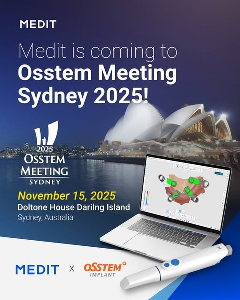🚀 Medit is coming to Osstem Meeting Sydney 2025!
Meet the new Medit i900M and experience next-level digital dentistry at 📍Doltone House, Darling Island on November 15. 🔗 in the comments.
✨ Highlights:
✅ Dr. Ahmad Al-Hassiny (iDD) — insights on i900M & Medit SmartX
✅ Exclusive i900M Launch Promotion — hands-on demo & event-only deals!
#Medit #OsstemMeeting #OsstemMeetingSydney2025 #ImplantDentistry #DentalSymposium #OsstemImplant