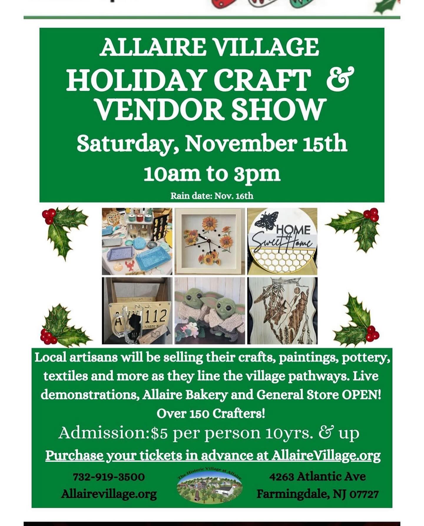 tomorrow will be very fun! a lot of other amazing artists always show up to allaire! hope to see you new and old friends :)