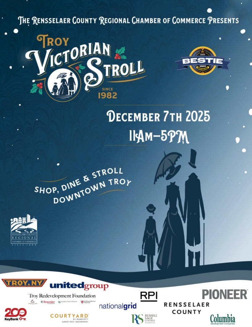 🎩🎄Join us for the 43rd Annual Troy Victorian Stroll - where historic charm meets holiday magic. December 7th, from 11am-5pm come enjoy live music, delicious food, local shopping and festive fun in Downtown troy!❄️✨
#troyvictorianstroll #holidaytraditions #downtowntroy #shoplocal
