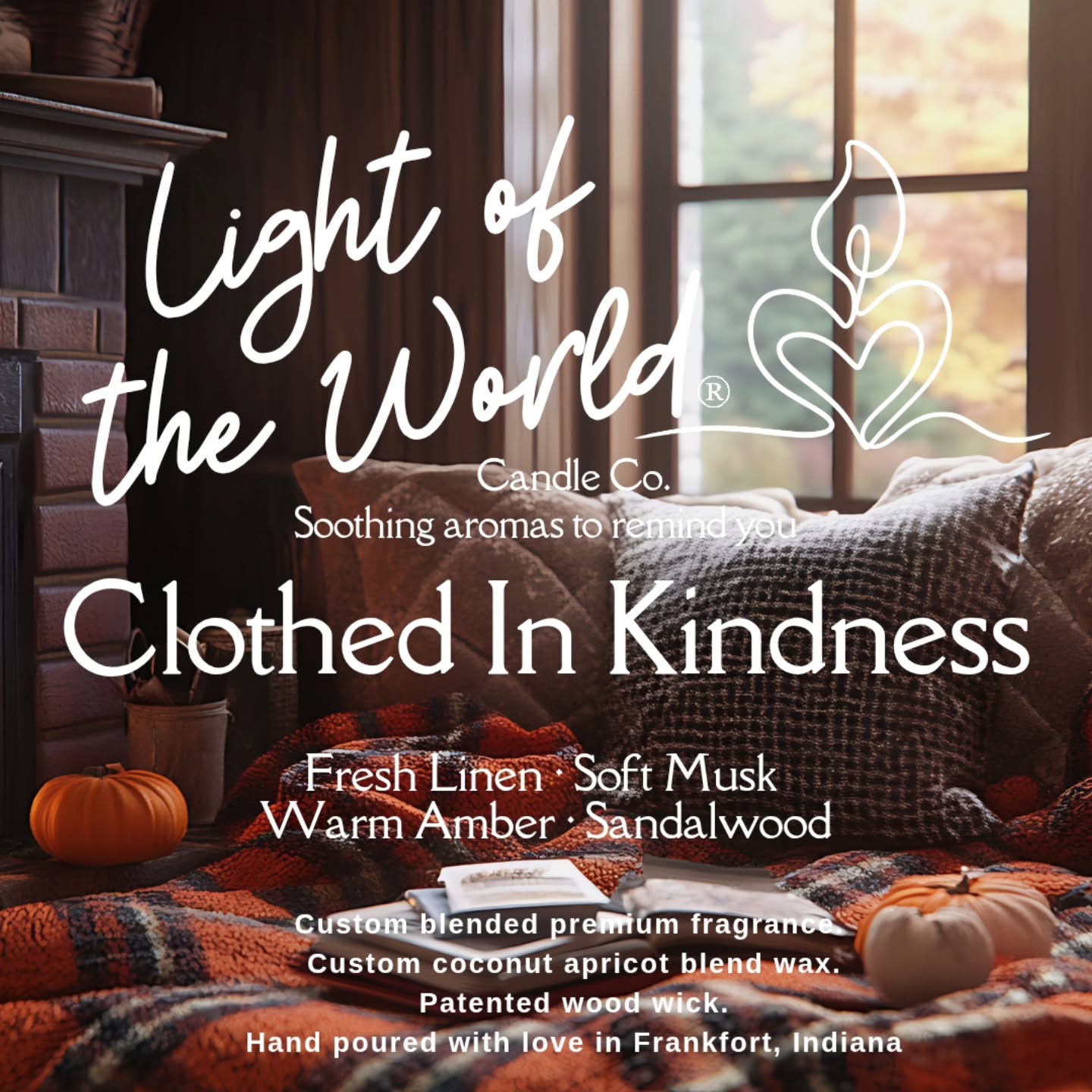 Available now online, or message me for local pick up. This is a sweet and fresh fragrance, for real. I love walking by this candle when it's lit! 🩷
Feel the embrace of warmth with our Clothed In Kindness candle! Infused with lush notes of fresh linen, soft musk, and warm amber, this handmade delight is perfect for any space. Light it up and enjoy a comforting reminder to walk in love and grace. https://wix.to/L8Ir7AW #CandleLove #HomeFragrances #woodwick