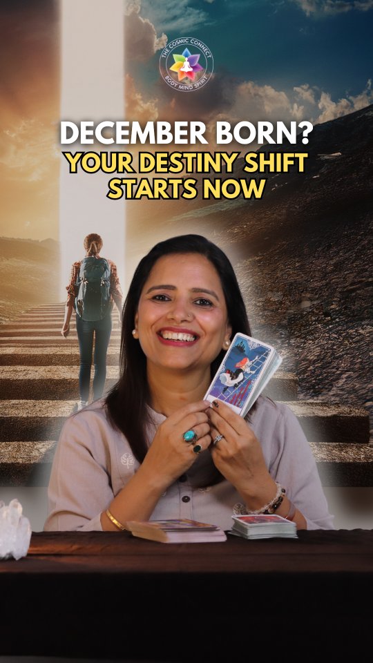 ✨ December born people life overhauls itself and exposes a new you
The energy of Rebirth is revealed by Tarot cards
Agar ye reel aapki feed tak pahunchi hai, toh samajh lo — tarot cards aaj tumhari life path ke biggest shift ko reveal karne wale hain...
Is December mein:
🔮 Solitude ne tumhe akela mehsoos karwaya, taaki purani dosha energies & emotional clutter clear ho sake.
🌙 Spiritual Growth tumhari intuition ko itna sharp bana rahi hai ki repeating patterns, money blockages aur karmic cycles ab break ho rahe hain.
💰 Material Harvest ka card bolta hai — jo stuck tha, woh ab flow mein aayega. Career, paise, stability… sab aligned ho raha hai.
Ye guidance tumhari spiritual journey, energy healing, aur karmic balance ke liye hai — planets bhi iss shift ko support kar rahe hain.
Comment “I Claim” if this resonates with your timeline.
Save this reading to stay aligned.
Share this with your friends born in December and make their day 🎉
For your personal readings, book your sessions at
www.thecosmicconnect.com
#tarotguidance #spiritualjourney #decemberborn #tarotreading #energyshift #moneyblockages #lifeupdate #karmichealing #planetaryenergy #destinyreading