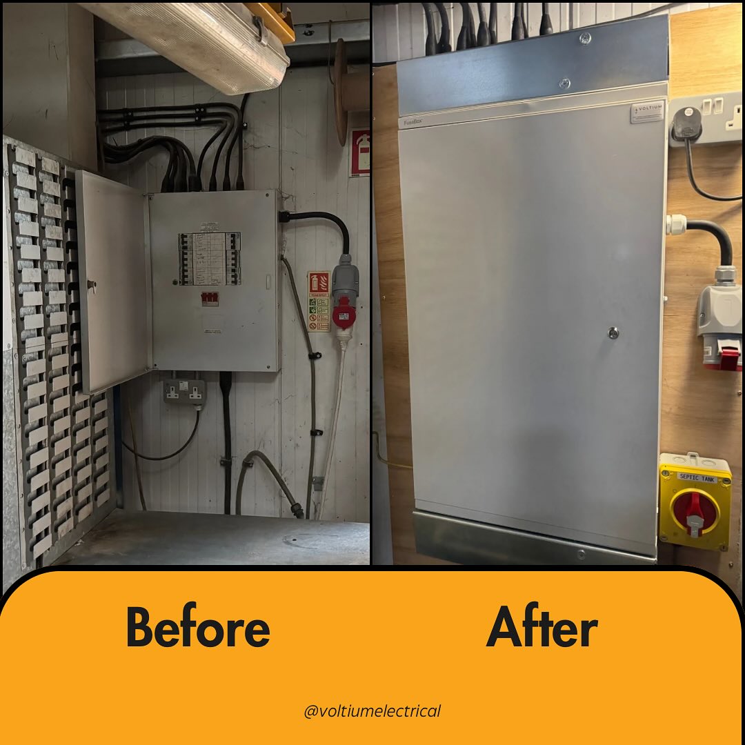 ⚡ Three Phase Board Upgrades Completed! ⚡
We’ve just wrapped up two full three-phase board upgrades, and the transformation speaks for itself 👇
From outdated, cluttered, and inefficient… to a clean, modern, and fully compliant setup.
Better safety, better efficiency, and a future-proof installation for our client 🔧💡
We love a Before ➡️ After pic — there’s nothing more satisfying than tidy cables and a fresh FuseBox board 😍
If your commercial or industrial premises needs an upgrade or safety check, we’re here to help.
📞 Get in touch with the Voltium team today!
@voltiumelectrical