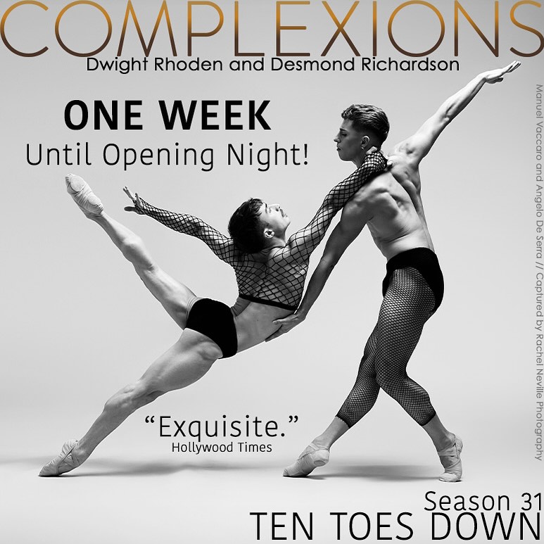 💫💫💫
COMPLEXIONS NYC SEASON - JOYCE THEATER
-
It’s hard to believe, but we are exactly ONE WEEK away from Opening Night of our NYC Season! Season 31 - TEN TOES DOWN will not disappoint with exciting world and company premieres, three exciting programs, and, of course, our world-class Super Athletes. Get your tickets before they are all gone!
-
Want to know what people are saying about Complexions?! Check out this LA Dance Chronicle review from our run in LA! (Available below or by visiting the link in our bio)
https://www.ladancechronicle.com/review-complexions-contemporary-ballet-at-the-music-center
-
Season 31 - TEN TOES DOWN
📍NEW YORK, NY
JOYCE THEATER www.joyce.org
November 18-30
2 Weeks
3 programs
3 World Premieres - Dwight Rhoden, Houston Thomas, and Joe González
-
Tickets available at the link in our bio or by visiting www.joyce.org
-
📸 @manuel_vaccaro_ and @angelodeserraa captured by @rachelnevillestudios
-
#tentoesdown #wearecomplexions #tourlife #complexions #dancersofinstagram #performances #performingarts #JoyceTheater #newyork #newyorkcity