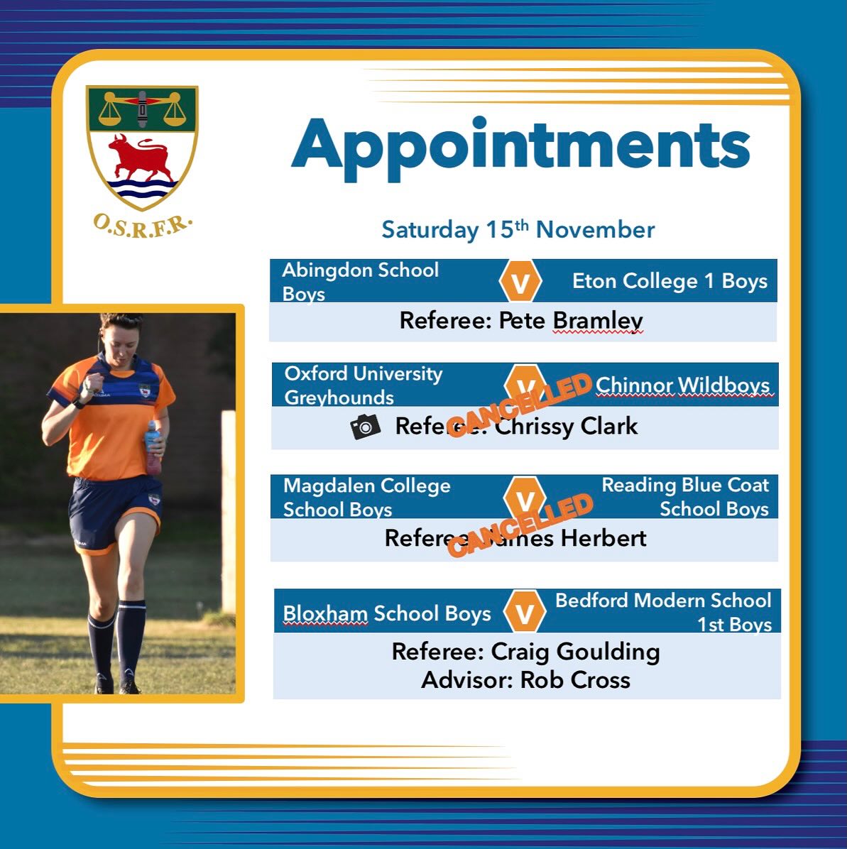 It seems there may be some “weather” due this weekend, so keeping up with the cancellations will be tricky as we have already had a few come in today. If your game is cancelled, what are your plans? Do you have any contingency or will you just settle in to watch one of the @nationsseries matches? Which of the home nations will you be cheering on this weekend (yes - I am aware there are other nations playing but we only get 4 options on the polling!).
Go well to anyone whose match is still on - stay safe out there!