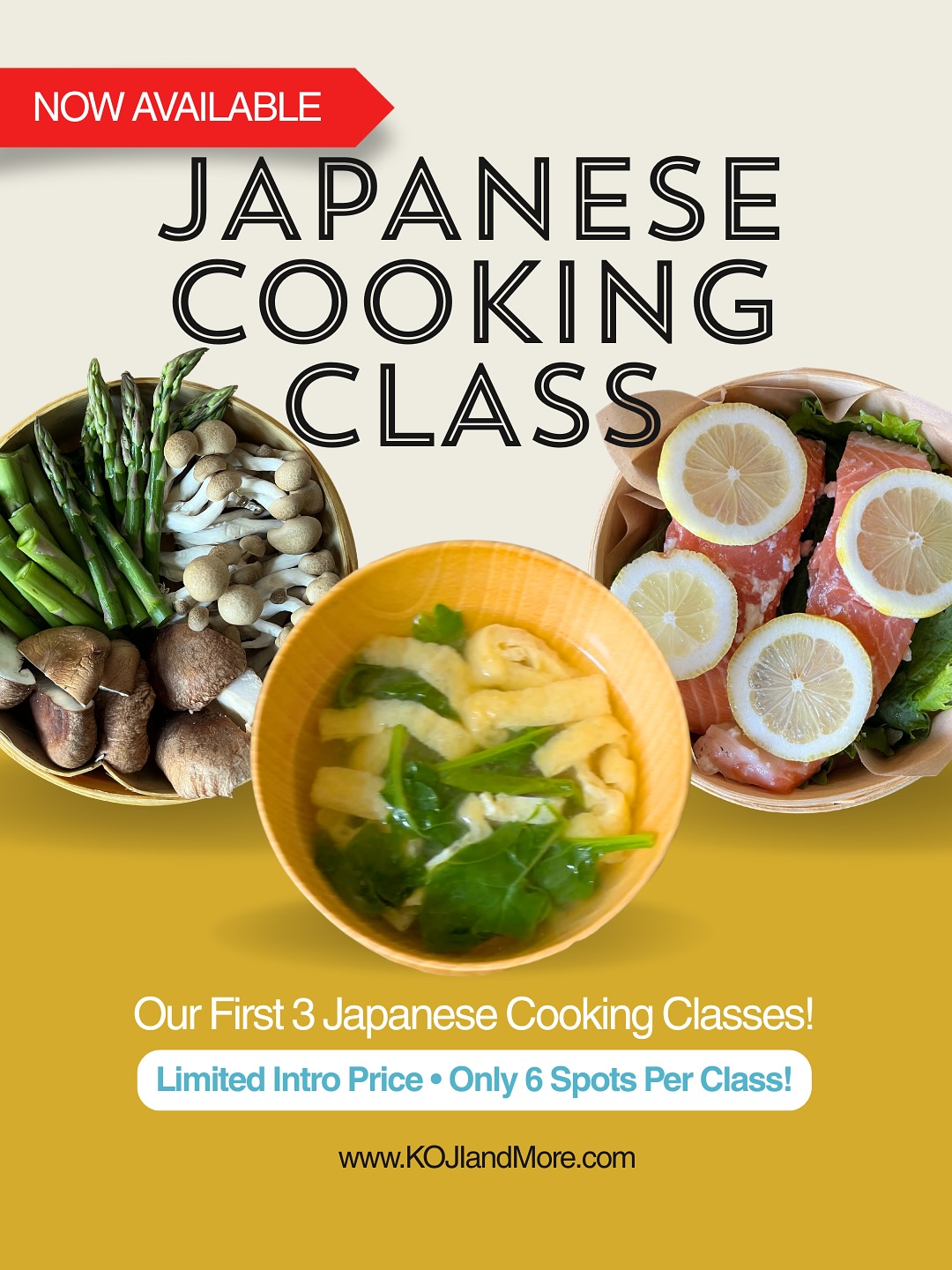 ✨ Booking is OPEN! ✨
We’re launching our first 3 Japanese cooking classes — and to celebrate, I’m offering a special introductory rate (up to 50% OFF!)
Each class is limited to 6 participants, so grab your spot early!
🍃 Three Class Options:
1️⃣ Japanese Vegan Cooking with Koji Seasonings & Vegan Dashi — Dec 4 @ 4pm — $36
2️⃣ Traditional Japanese Breakfast Enhanced with Koji & Homemade Dashi — Dec 13 @ 10am — $40
3️⃣ Steamed JIDORI Chicken Japanese Way — Dec 19 @ 4pm — $40
Hands-on, cozy, gut-healthy cooking using traditional Japanese methods and fermented seasonings.
🔗 Link in bio to book!
https://www.kojiandmore.com/book-online
✨ いよいよ募集スタート!✨
最初の3つの料理クラスを特別価格(最大50%オフ)で開催します!
各クラス限定6名様の超少人数制です。
麹調味料や日本の伝統的な発酵食品を使って、いつもの日本食を少し丁寧に作ってみませんか?
🍃 3つのクラス:
1️⃣ ヴィーガン出汁で作るヴィーガン和食: 12/4(木)4pm - $36
2️⃣ 麹調味料を使った日本の腸に優しい朝食 : 12/13(土)10am - $40
3️⃣ 塩麹で味付けた地鶏の和食ディナー: 12/19(木)4pm - $40
🔗 予約はプロフィールのリンクから!