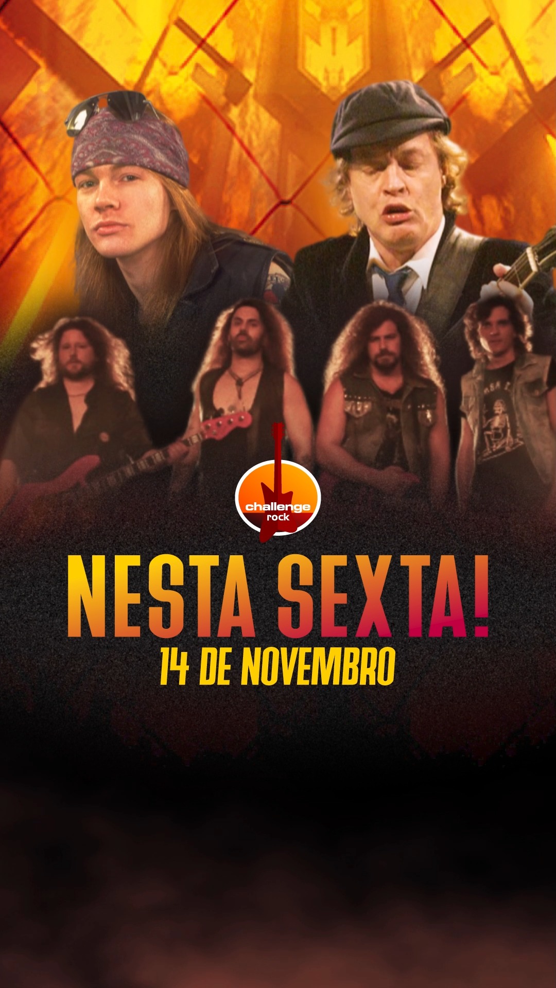 Prepare-se pra uma sexta explosiva no Challenge Rock! ⚡
A banda Deserta (@desertaofficial) traz um especial de Guns N’ Roses e AC/DC, além de clássicos eternos do hard rock.
Uma noite pra cantar alto, balançar a cabeça e sentir a energia do verdadeiro rock’n’roll! 🔥🎸
.
.
Reserve sua mesa ou camarote pelo WhatsApp:
(Link na Bio 📱47 98499-0143)
.
.
#ChallengeRock #rocknroll #hardrock #gunsnroses #acdc #anos80 #anos90 #reels