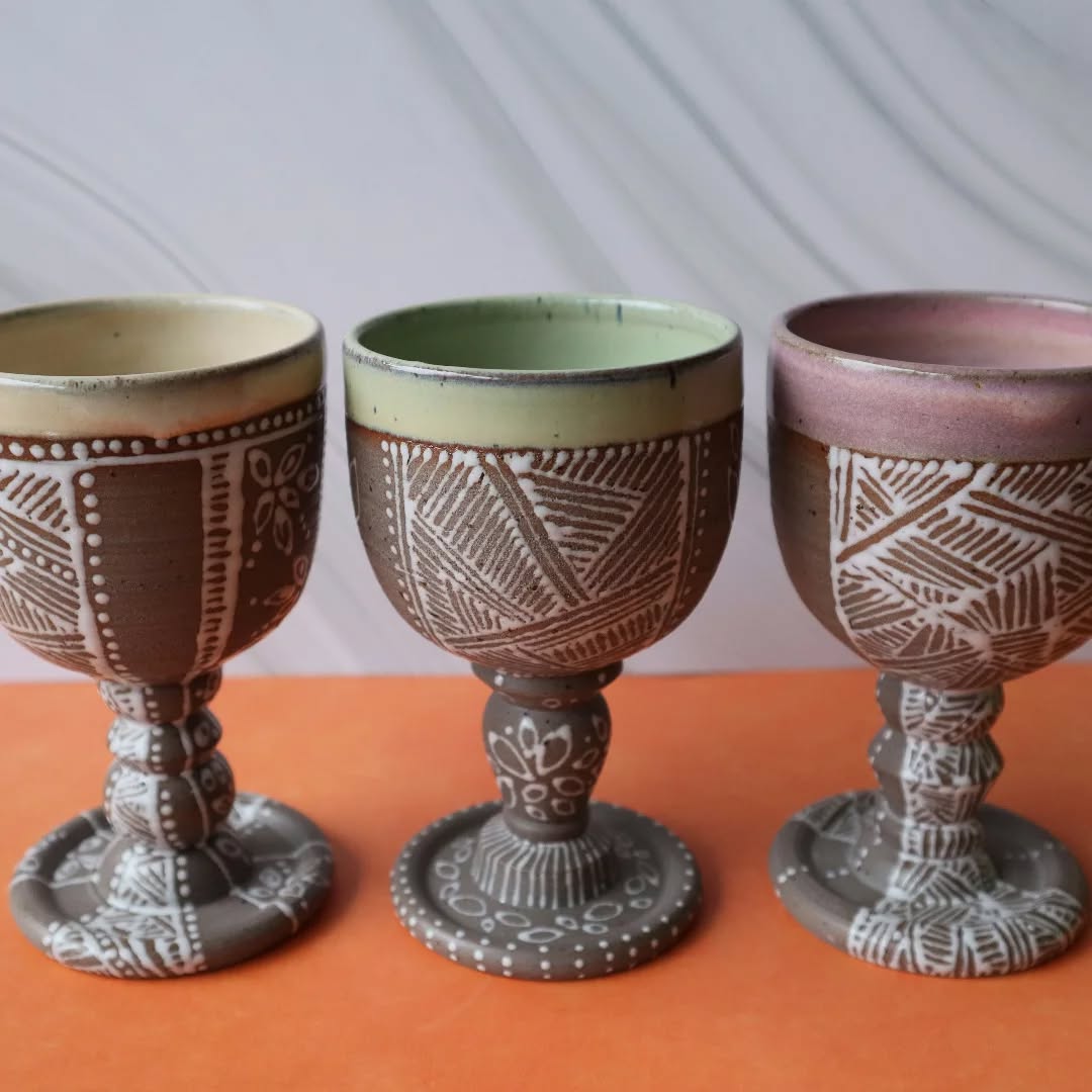 Have you ever tried drinking wine from a handmade ceramic goblet?
The WINTER CROCHET Collection includes a limited number of unique wine goblets.
It is all live on the webshop, link in bio đ
Which one will you pick?
#winegoblet #authumvibes #daysofwineandroses #pottery #ceramics #decoratedceramics #tablewear #holidayset #handgemacht #handmade #localbusines #madewithlove #love_mugs #love.pottery #love.ceramic #bestgiftever #specialglass #specialcollection #craft #crocheting #crochet #wintercrochet #ceramic.lovers_