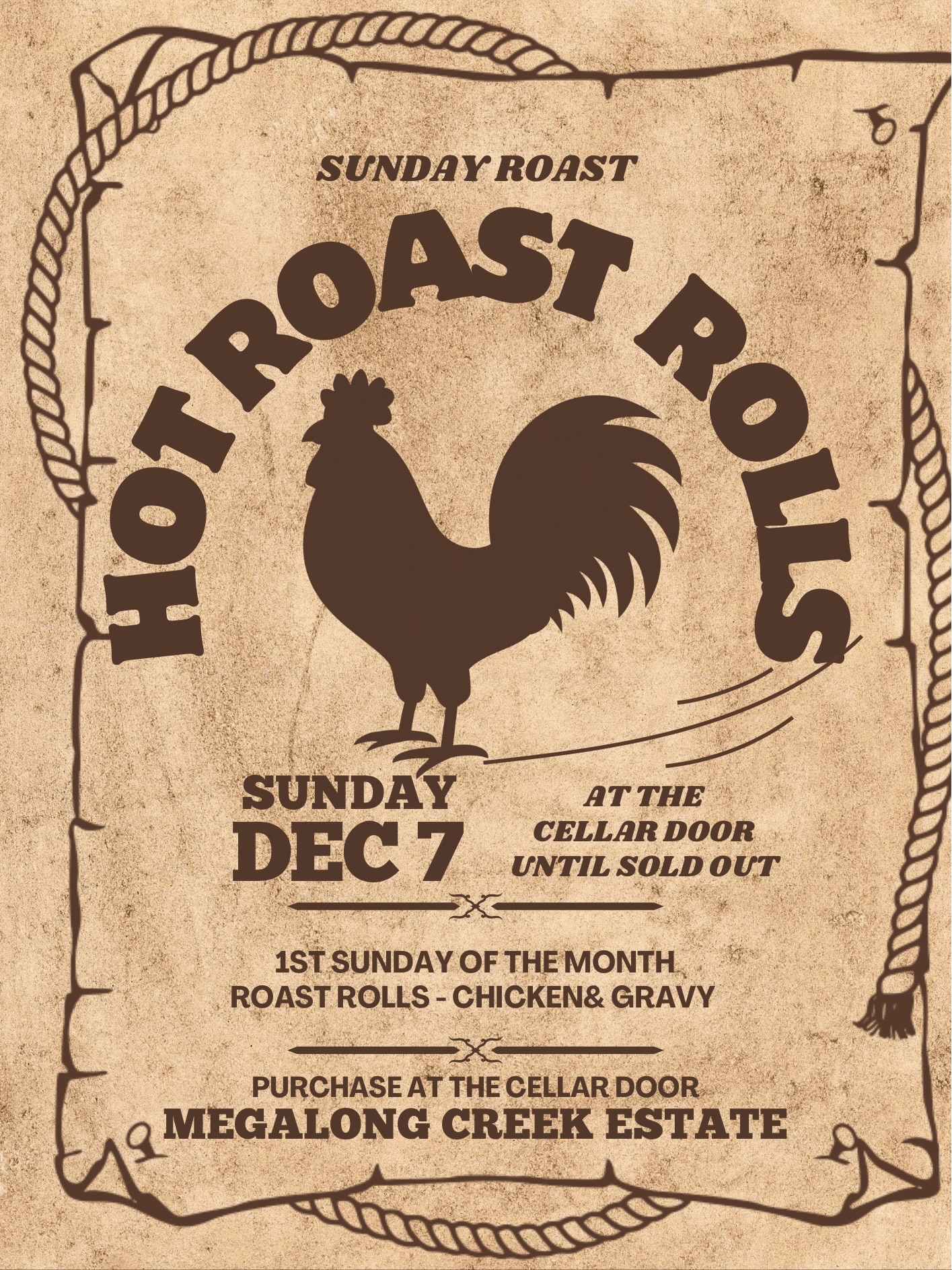 Can’t beat a classic like roast chicken for our December 7th - first Sunday of the month ‘Roast Special’! Who doesn’t love a good roast chook! We will be serving up Roast Chicken Rolls with Gravy & Peas! $15 until sold out! #megalongcreekestate #bluemountainswine #roastrollsunday #bluemountainstourism #megalongvalley