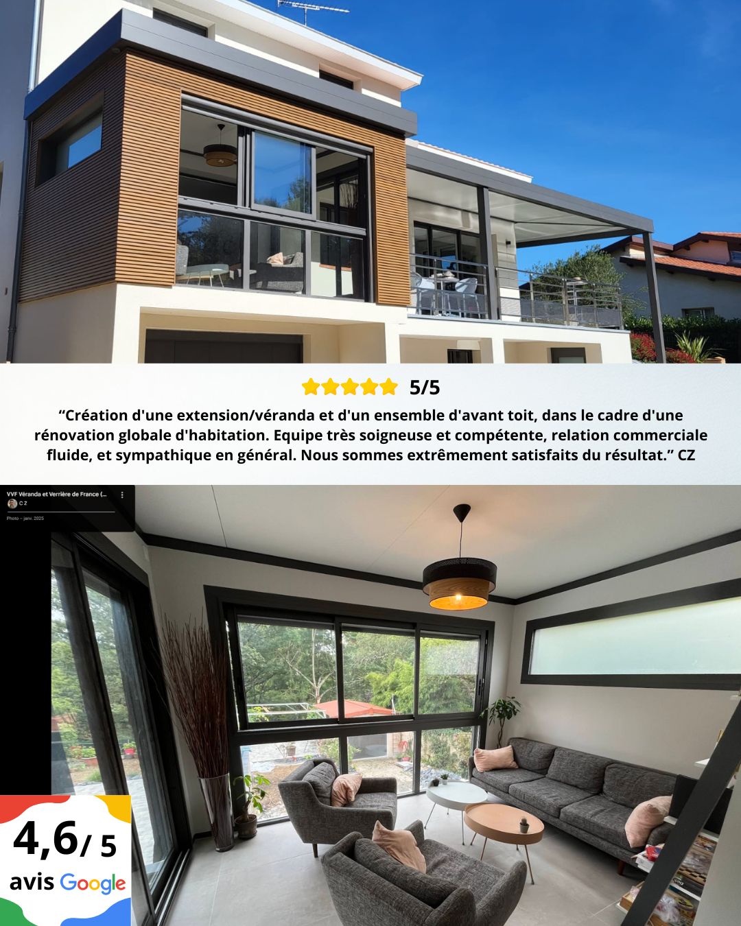 Transformez votre hiver en un cocon de chaleur et de confort avec nos extensions et vérandas !
Imaginez-vous dans un espace lumineux, entouré de la beauté hivernale, tout en étant à l'abri du froid 🔥
Nos vérandas/extensions vous offrent une vue imprenable sur le paysage givré et enneigé, tout en créant un lieu parfait pour des moments en famille ou entre amis 🎶
Ne laissez pas le froid vous stopper ! 🥶 Embrassez l'hiver chaleureusement avec élégance et style ! ❄️🏡✨ #Vérandas #Extensions #HiverChaleureux #Confort #DécoMaison