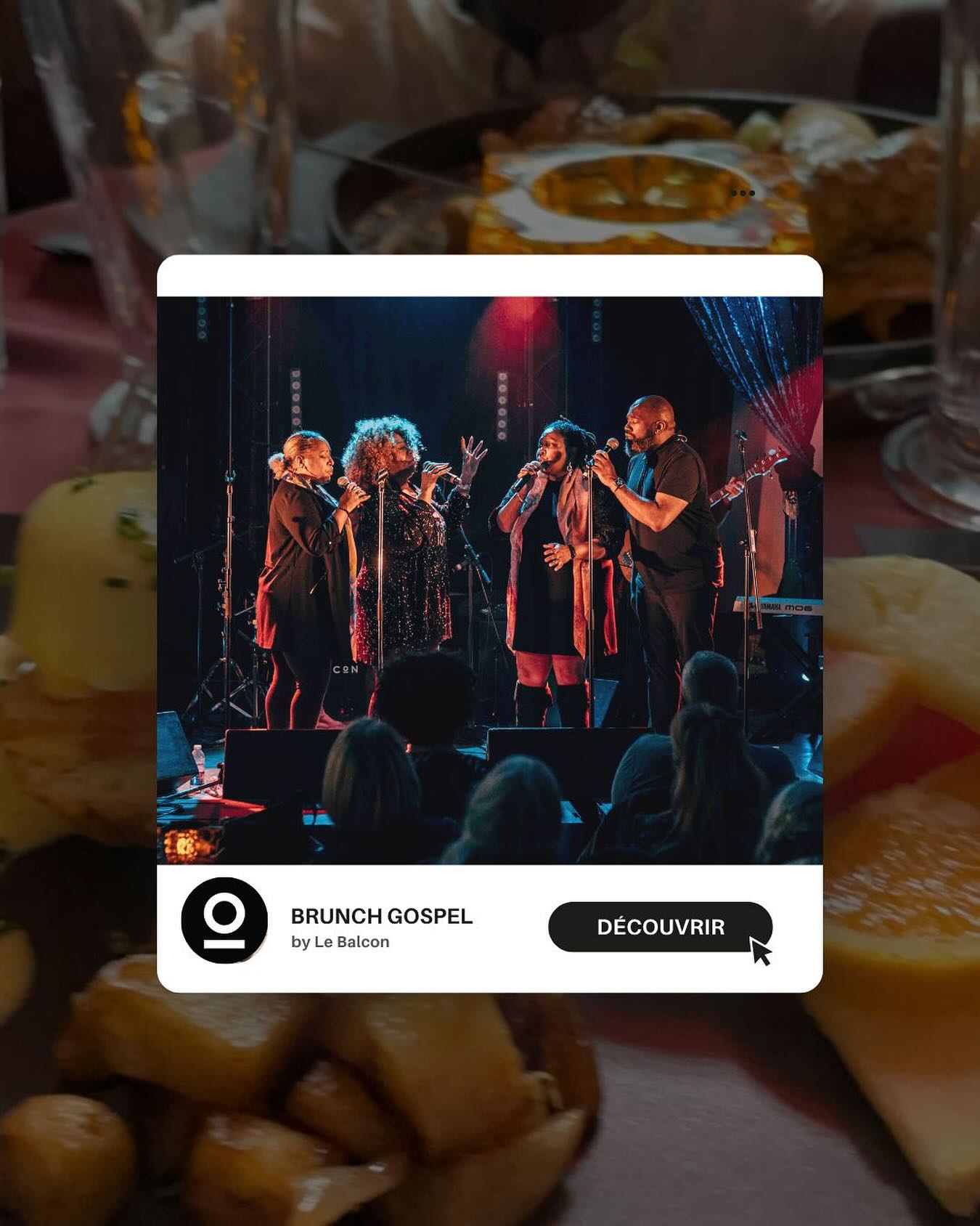 🥳 Le 𝐬𝐚𝐦𝐞𝐝𝐢 27 décembre, dès 𝟏𝟐𝐡𝟑𝟎, ne manquez pas un 𝐁𝐫𝐮𝐧𝐜𝐡 𝐆𝐨𝐬𝐩𝐞𝐥 hors du commun avec Michelle Sweeney & Gospel Tribe, un délicieux Brunch, une ambiance qui déménage, ne vous faites pas raconter ce moment ! Il reste déjà très peu de places, réservez vite vos billets.🔥
••••••••••••••••••••••••••••••
🥳 On 𝐒𝐚𝐭𝐮𝐫𝐝𝐚𝐲, December 27, starting at 𝟏𝟐:𝟑𝟎 𝐩.𝐦., don’t miss an extraordinary 𝐆𝐨𝐬𝐩𝐞𝐥 𝐁𝐫𝐮𝐧𝐜𝐡 with Michelle Sweeney, a delicious Brunch, a high-energy atmosphere, you don’t want to miss it! There are already very few places left, so get your tickets fast. 🔥
𝗹 𝗲 𝗯 𝗮 𝗹 𝗰 𝗼 𝗻 . 𝗰 𝗮 / 𝗯 𝗿 𝘂 𝗻 𝗰 𝗵 - 𝗴 𝗼 𝘀 𝗽 𝗲 𝗹
📸 @legroupeofactory @tommy_levan
#lebalconcabaret #montreal #quartierdesspectacles#livemusic #livemusicphotography#mtlartist #restomontreal #mtlblog #tourismemontreal#eatdrinkdance #manger #boire #bestrestaurants#restaurantterrasse #mtlfoodie #cabaretchic #brunchmtl #mtlbrunch #gospel