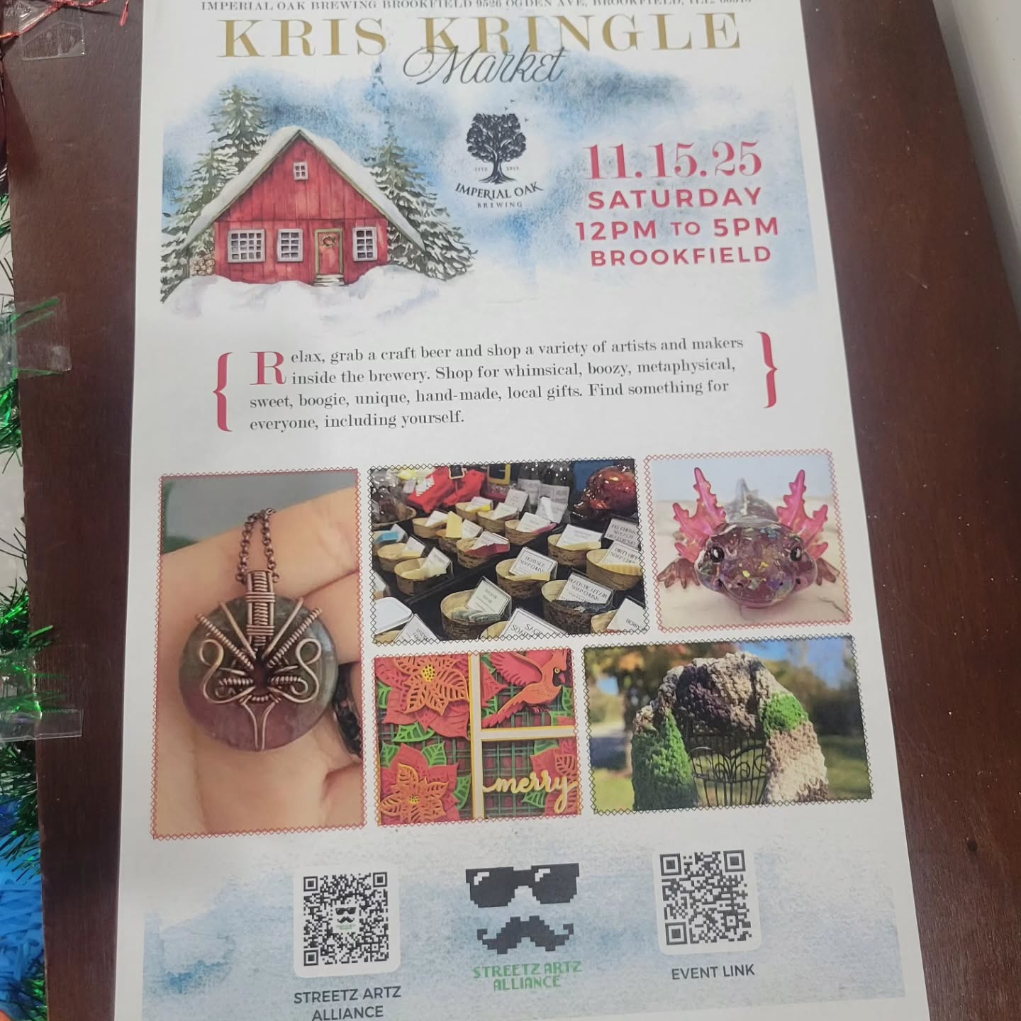 Thanks to all the small businesses that helped to get the word out for our show today in Brookfield!
#craftshow #craftmarket #handmade #streetzartzalliance #curated #shopsmall #shopandsip #localartists #supportsmallbusiness #drinkillinois #beerandart #breweryadventures #Brookfield #inbrookfield #smallbusiness