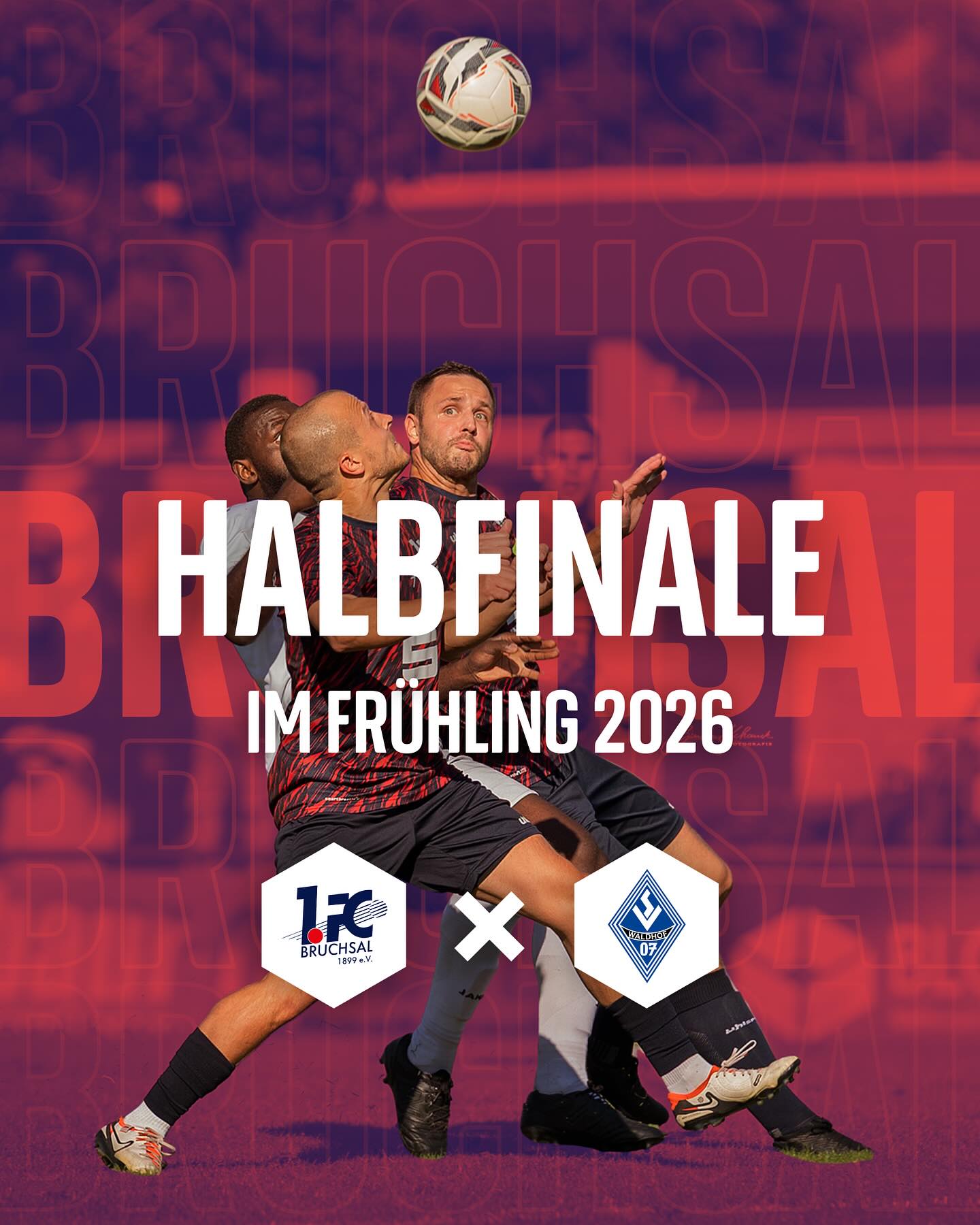 Es ist ausgelost: Wir treffen im März 2026 auf den Drittligisten Waldhof Mannheim für das Halbfinale des bfv Rothaus Pokals. Die Partie findet in Bruchsal statt. Weitere Informationen folgen zeitnah.