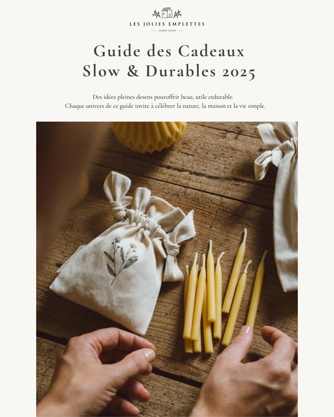 Découvrez le guide des cadeaux slow & durables complet et préparez vos cadeaux en toute sérénité 🤎 A retrouver sur www.lesjoliesemplettes.com #lesjoliesemplettes #ideescadeauxnoel #cadeauxdurables #cadeauxartisanaux #slowchristmas #slowlivingfrance #noelslow #cadeauxresponsables #boutiqueartisanale #ideescadeaux2025 #cadeauxpourelle #cadeauxpourlui #cadeauxenfants #madeineurope #maisonnaturelle #deconaturelle #universartisanal #consommermieux #cadeauxethiques #noelinspiration