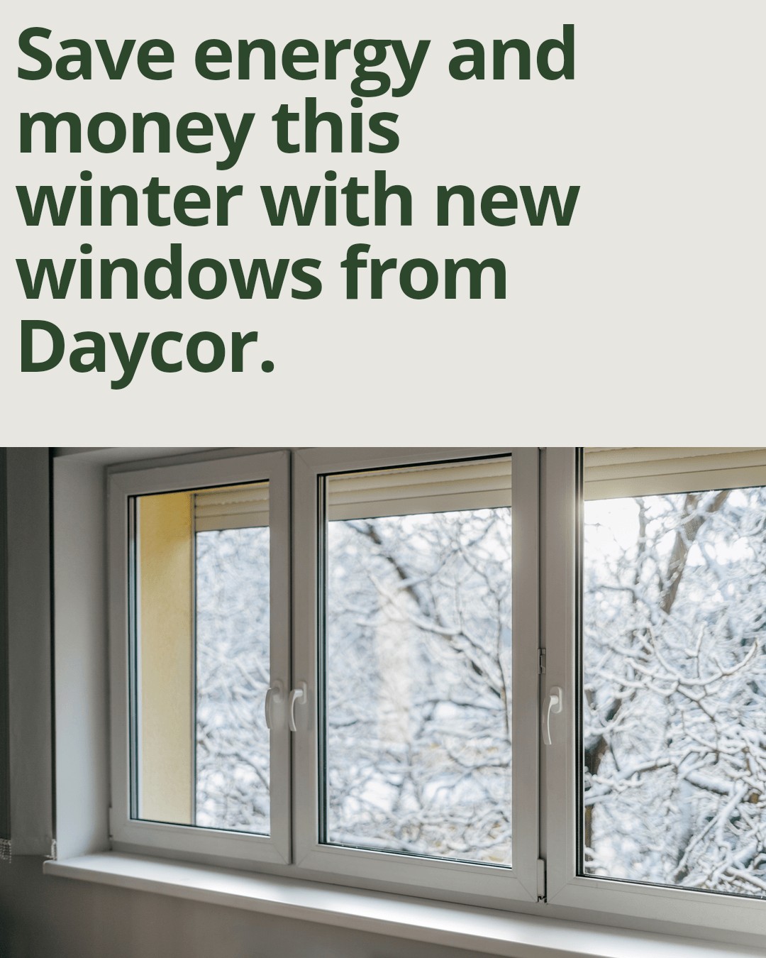 Black Friday Sale is here!! This is your chance to upgrade your home with windows and doors that save energy while you save big!
Why choose Daycor this Winter?
• Get 30% off on window and door installations
• Custom solutions tailored to fit your home's style and needs
• Lifetime warranty for peace of mind on your investment
Don't wait to boost your home's comfort and lower your energy bills. Book your FREE consultation today and take advantage of our Black Friday savings!
Call us at 604-376-3688 or visit daycorwindows.com to get started.