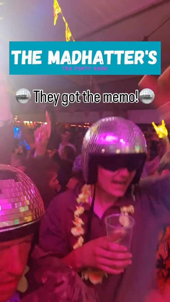 When the disco-ball helmets come out… you know the party has officially started 🪩🔥
Freed From Desire always gets the crowd going — this night was no exception.
#UKWeddingBand #PartyBand #WeddingEntertainment #LiveMusic #TheMadhattersTeaPartyBand