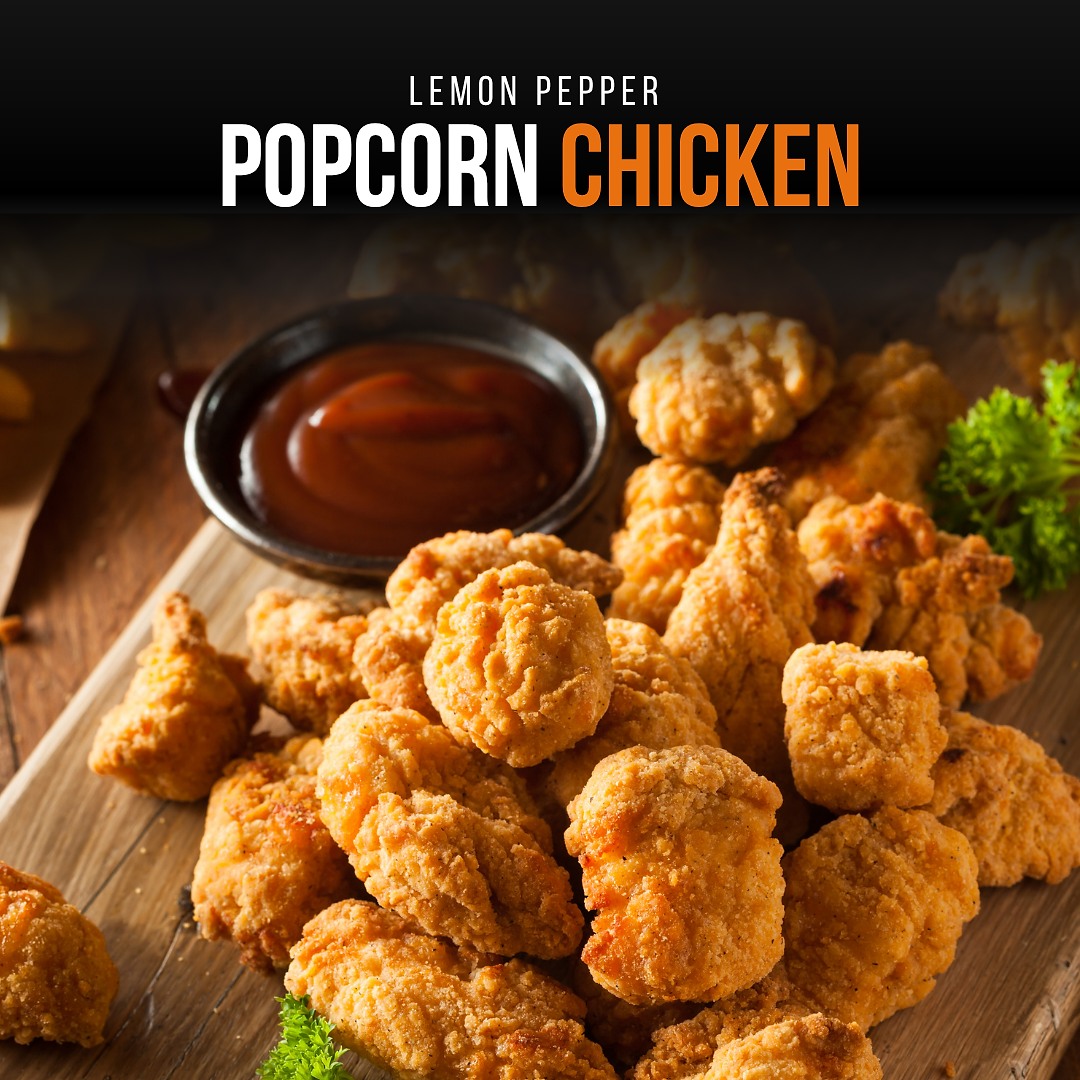 Craving a delicious snack? Try our Lemon Pepper Popcorn Chicken! Crispy on the outside, juicy on the inside. 🤤🍗 You're going to love this twist on a classic! Perfect for sharing (or not)! #PopcornChicken #Foodie #Yummy #SmokeyJoes