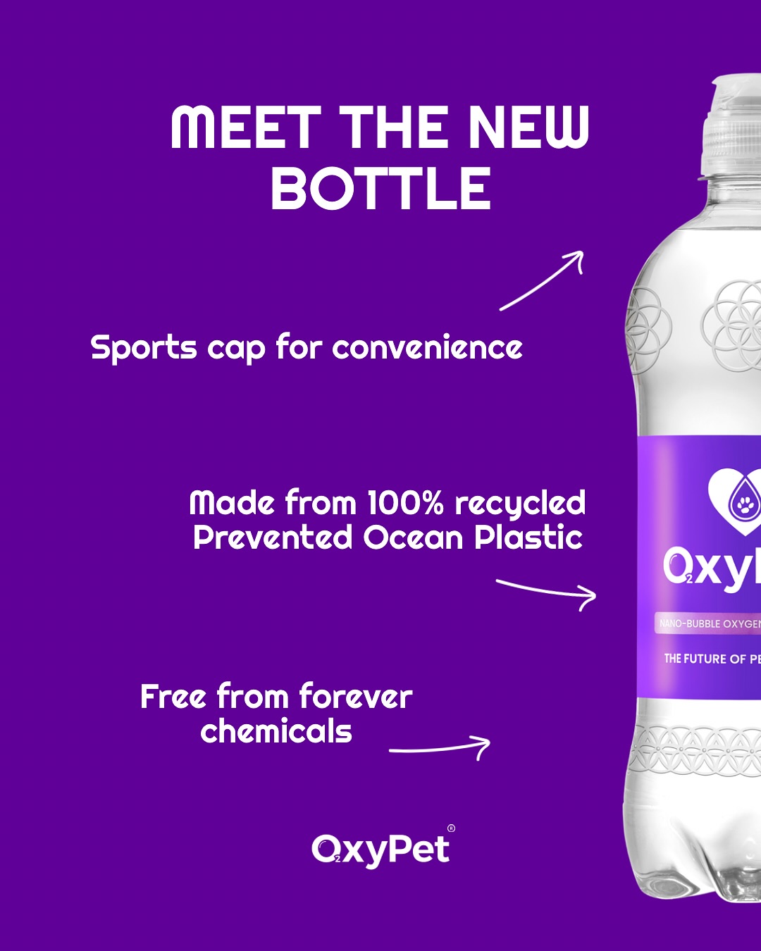Meet the new OxyPet bottle, rebuilt for real life.
From a smoother pour to zero wobbles, made from ocean plastic, free from microplastics every detail was redesigned for dogs and their humans who use it daily. We know that the small changes make the biggest difference.
Good for your pet, good for the planet.
🐾 Give it a try for 90 days & receive your FREE e-book worth £9.99 →
https://www.oxypet.co.uk/product-page/oxypet-oxygen-water-subscription
#OxyPet #DogWellness #PetInnovation #SustainableDesign #OxyPetProtocol #HealthyDogs