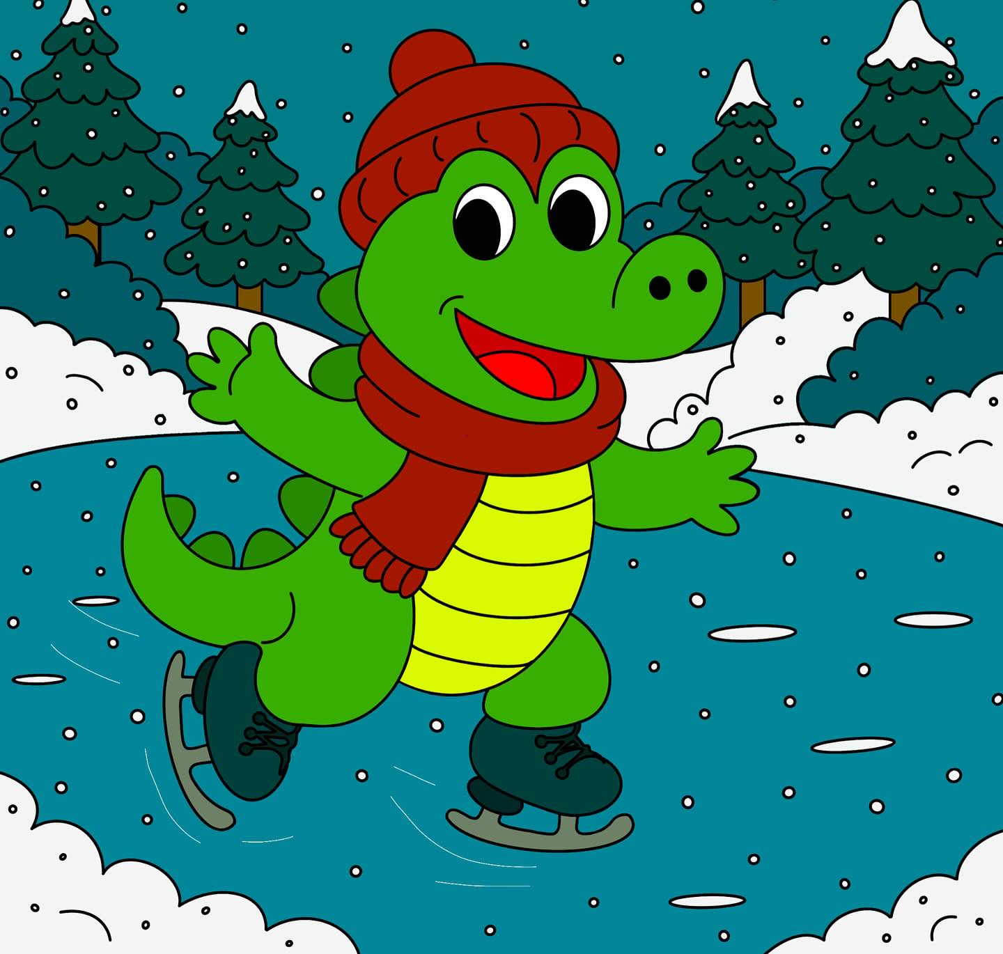 The weather’s turning colder in Bristol… which means it’s perfect ice-skating season for the Bristol Crocodile! ⛸❄️
All wrapped up and gliding into winter with a big smile.
Stay warm out there! 💚
#BristolCrocodile #WinterInBristol #IceSkatingFun #ChildrensIllustration #KidsBooks #PictureBookArt #BristolArtists #IndieIllustrator #CrocodileCharacter #WinterMagic #CosySeason #IllustrationDaily #CuteCharacters #FestiveFun #underfallyard # mashed #bristolmuseum #arnolfini #watershed #bristolaquarium #ssgreatbritain #bristollife
