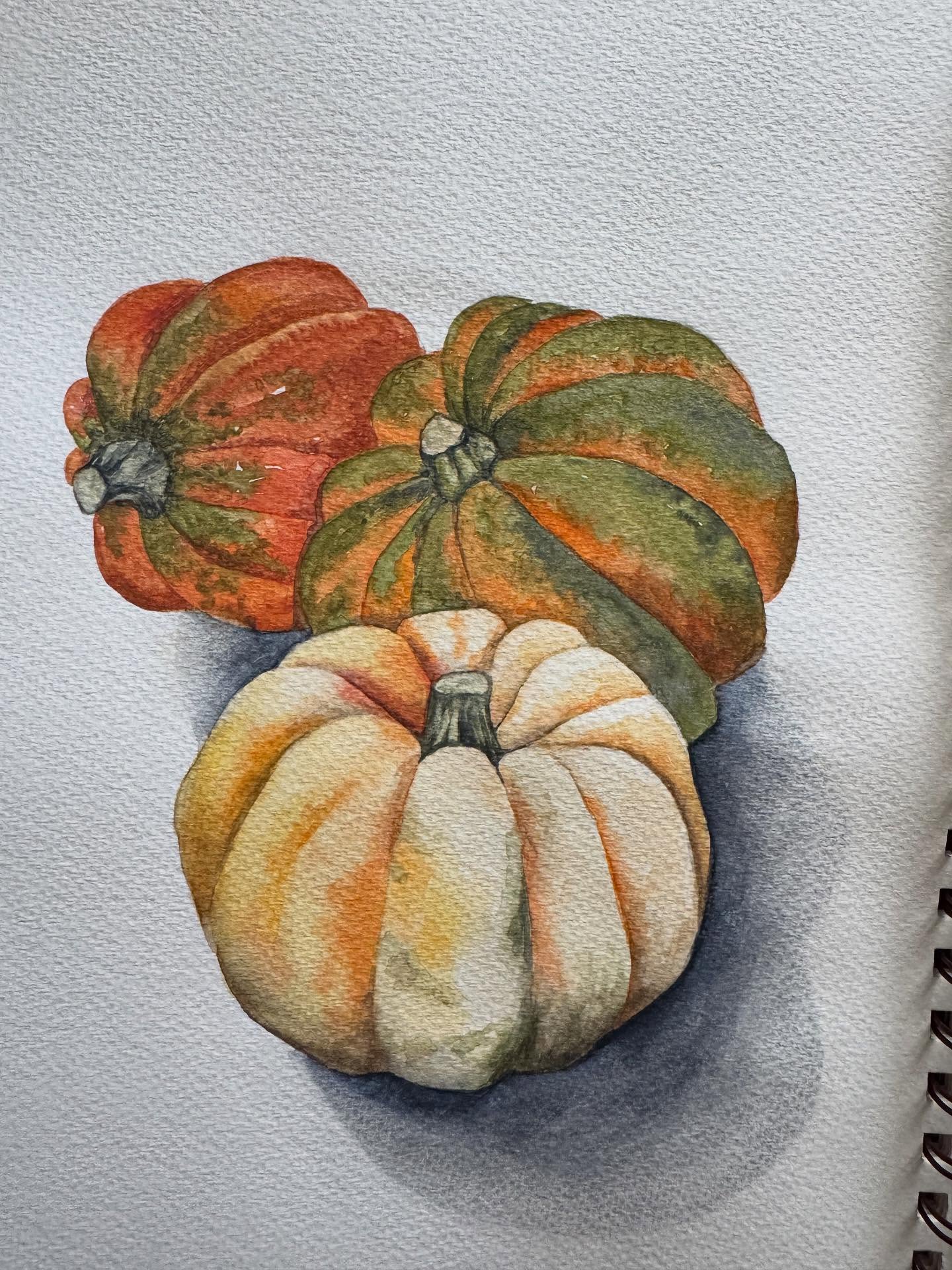 Let’s celebrate fall with watercolor pumpkins in the heart of our very own botanical garden @theshermangardens
A peaceful, creative class surrounded by nature 🍂🍁
#pumpkinpainting