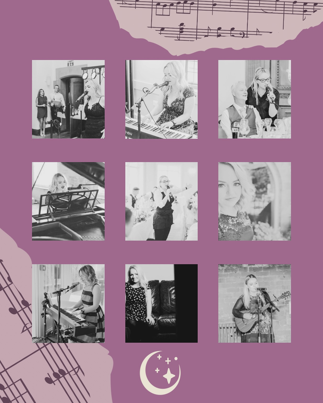 What makes me happy!!
I’m all about variety. I love the different types of performances I get to do. I love all styles of music, have a repertoire of over 1000 songs and like to be kept on my toes
Singing Waiters - I run a show called @voxsecretsingers and we perform all over the UK
Weddings - I offer everything from Ceremony to the end of the evening. Performing with piano, guitar or tracks. Happy to learn your first dance and special ceremony songs.
DJ service - I offer this as an add on to my singing and music services, it saves you having to get another supplier for the day, less equipment to bring in and out.
Acoustic Trio - great for daytime or evening packages. Myself performing with guitar, with additional guitar and cajon. Can perform completely unplugged if required.
Private Events and Corporates - tailored shows to your requirements
Whether you like Emo, Alternative, Pop, Rock, Disney, Musicals, Motown, Soul, Jazz, Metal or Indie. I can tailor everything to you
Jukebox - a fully live requested service, performed with piano and voice. Requests made live by QR code.