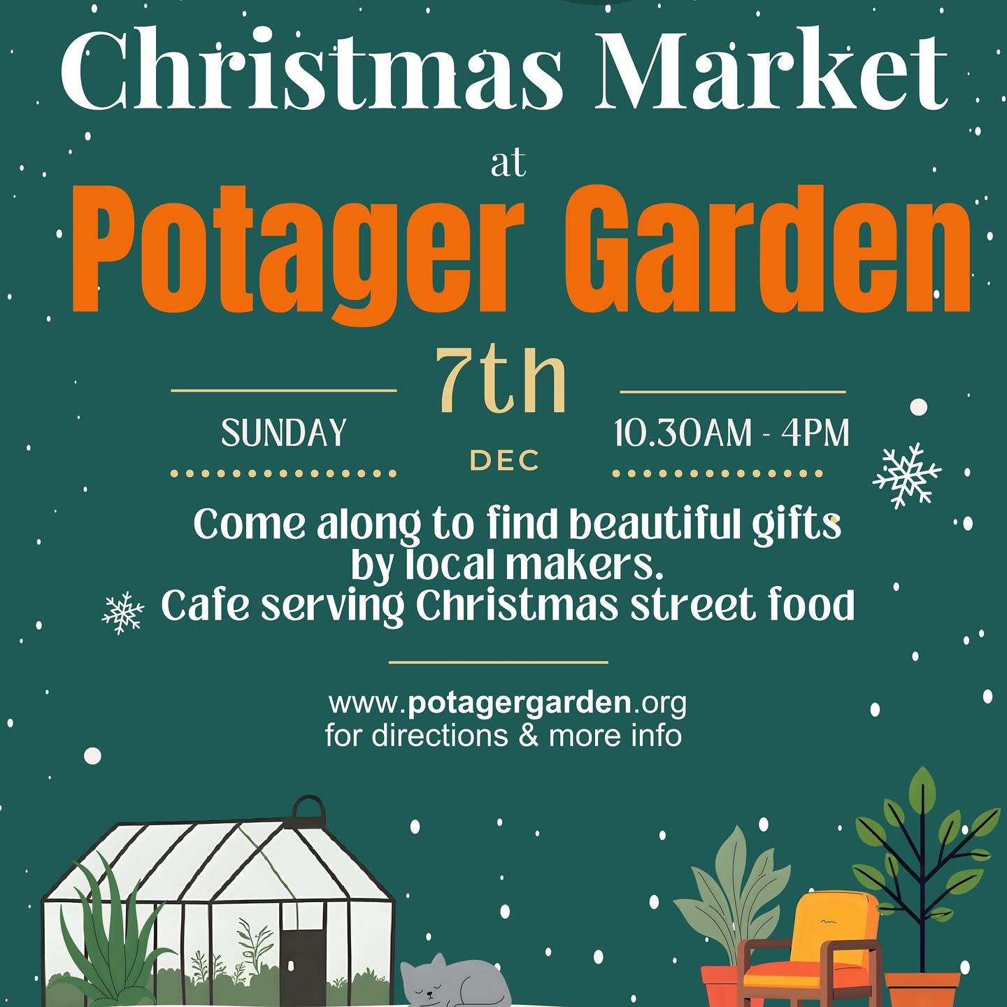 CHRISTMAS FAIR - POTAGER GARDEN - SUN 7 DEC 2025
It’s that time of year again! Excited to be selling my wares at the beautiful @potager_garden Café Christmas Market on Sunday 7 December from 10:30 - 16:00 with 30 other brilliantly talented local artists and makers from Cornwall. The café will be serving Christmassy street food and hot drinks and the place will be littered with fairy lights and Christmas cheer. Looking forward to seeing you all there!
#christmas #christmasmarket #christmasgifts #giftideas #potager #constantine #cornwall #christmasincornwall #handmade #handcrafted #ceramics #jewellery #cafe #falmouth #printmaker #localmakers #handmadegifts
@aimeejewittharris
@ameliak_fulton
@carlaustinfurniture
clementine.neild
@daisydunlopjewellery
@demelzawhitleyceramics
@emma_reith
@floraforshall1
@gpjonesart
@hannahbatstonejewellery
@hollyastle
@gilliflowerpottery
@juliehowe_artist
@kenfuters_booksnboxes
@parkminster
@lucyspinkjewellery
@madeleine_illustration
@maireaddunne_art
@minniemcnaughton
@naomi.creative.roots
@nickystoneceramics
@thenatureofpaper
@wearverraedesigns
@rebecca.walklett123
@reecejamesingram
@studioastray
@tlc_art_auction
@tristan_sherwood_printmaker
@wildoriginuk