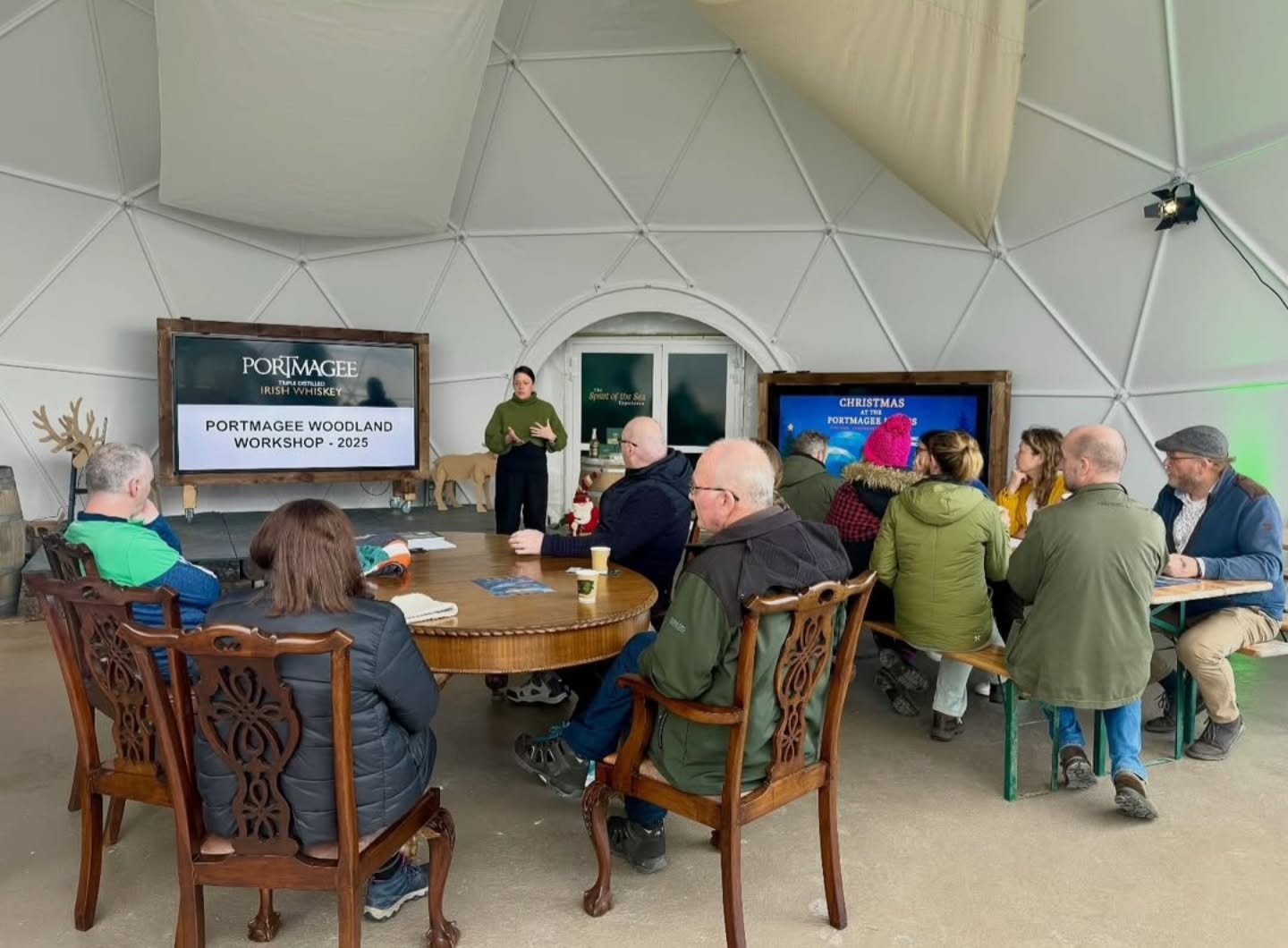 It is great to be able to include other groups and organisations doing good nature work in our @climateceardaiocht agenda of events. @portmageewhiskey hosted a workshop morning around the development of the Portmagee Woodland, behind the @portmageedomes. After a quick introduction about the aims and objectives from us, John got into workshopping ideas and plans for the woodlands, finished off by a tour through the land itself to see how the early planting a few seasons ago has progressed.
#SkelligCoastClimateLiteracyFestival
📸 Leonie @portmageewhiskey