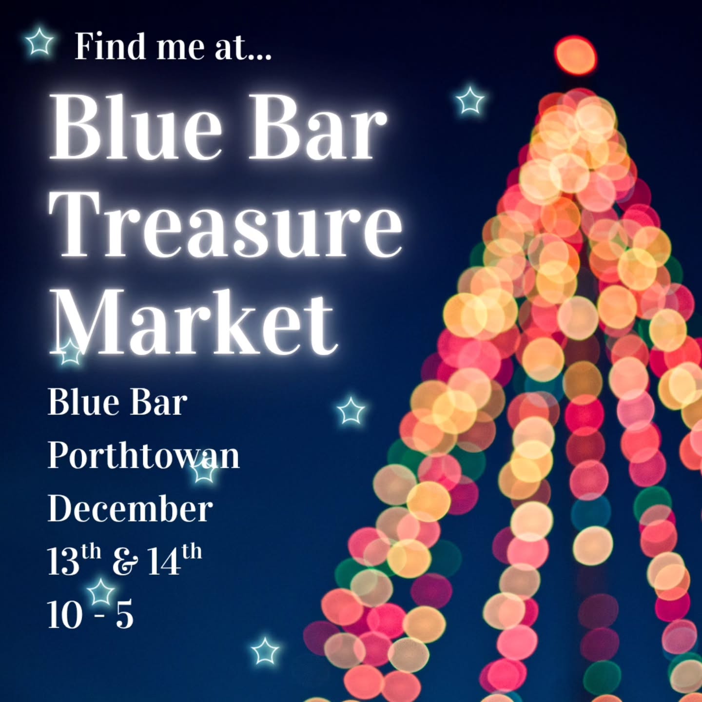 Very excited for this sparklefest of goodies at @blueinporthtowan
#christmasmarket
#sparkle
#porthtowan
#cornwall