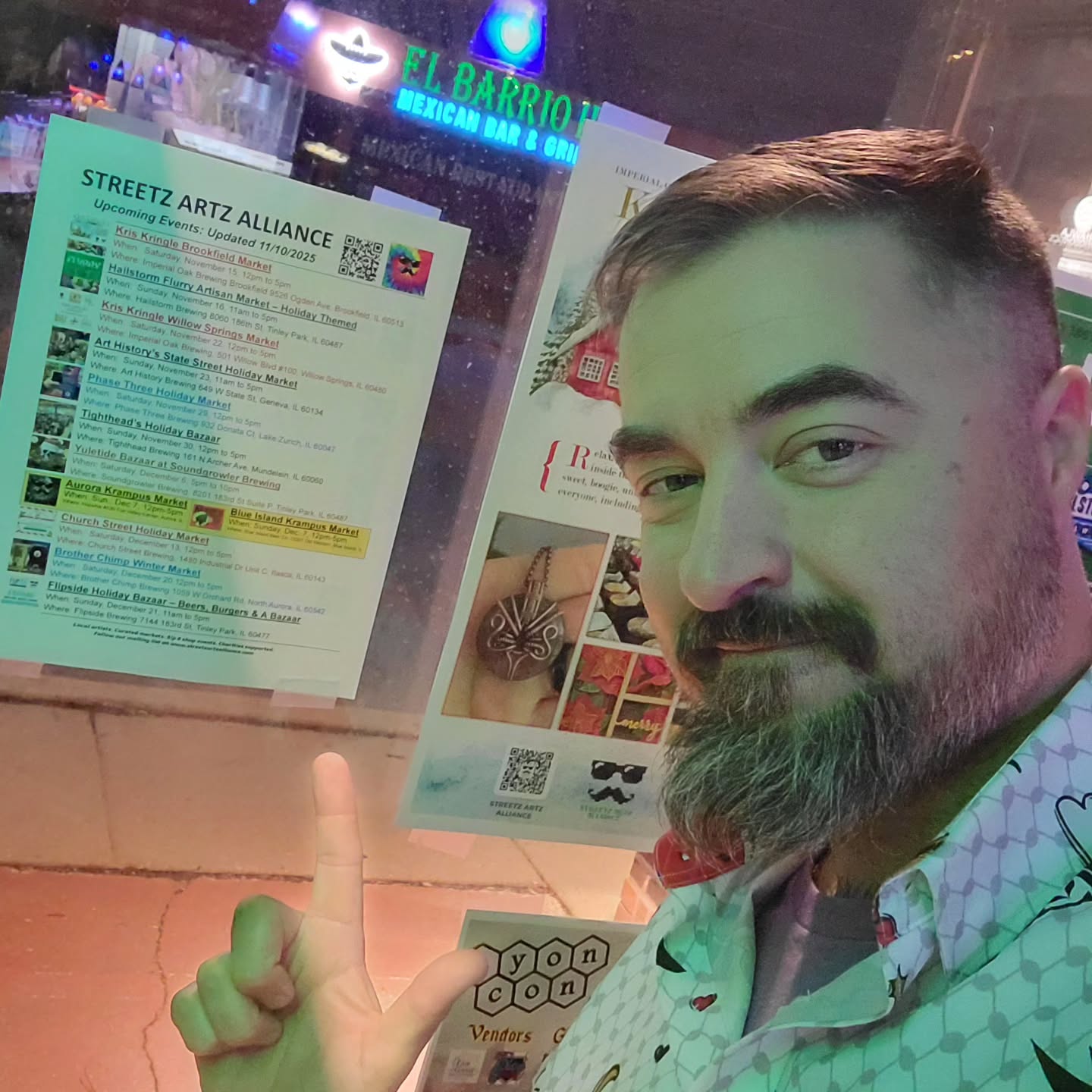 This list can be found all over the suburbs of Chicago and is the remaining shows from the Streetz Artz Alliance!