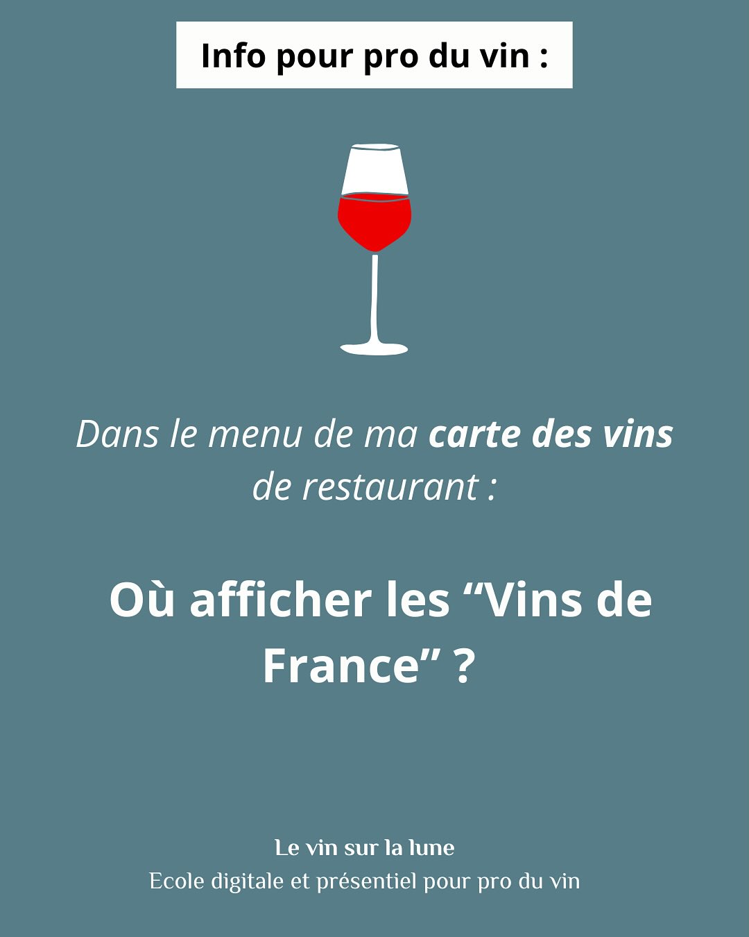 Info aux pro du vin 🍷#caviste #restaurant #formation #vin