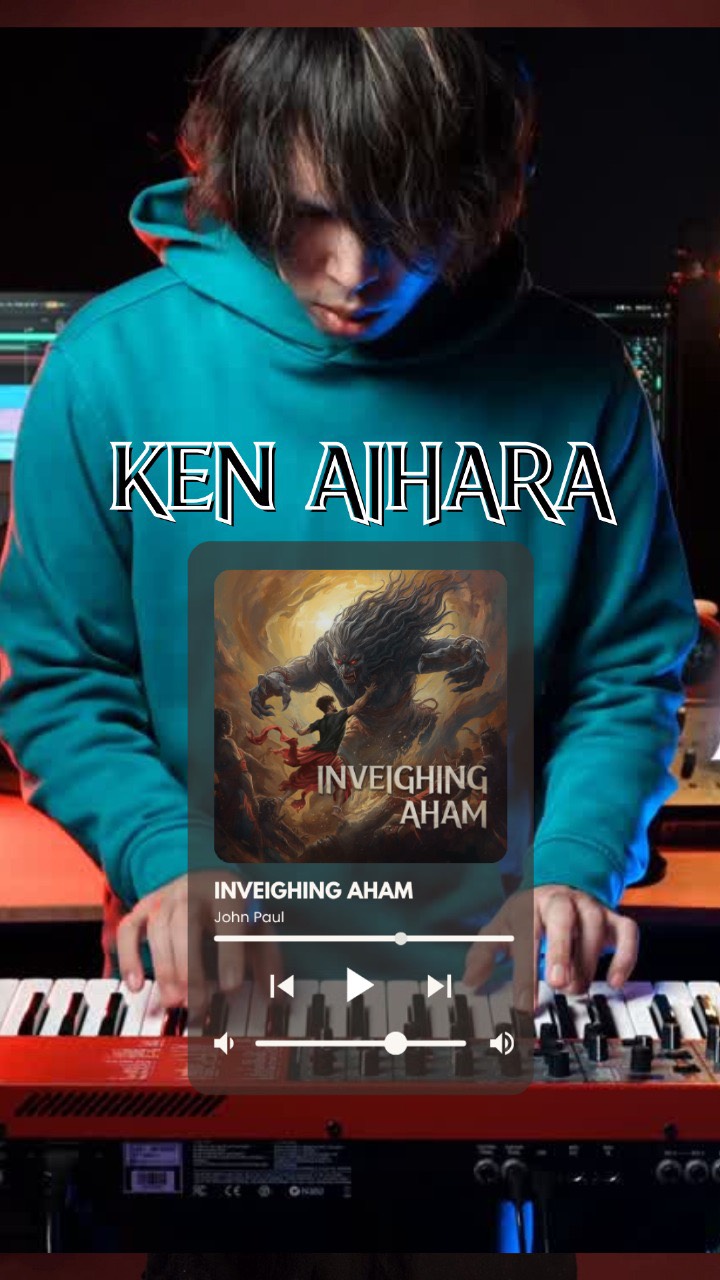 “Ken Aihara” from New York has sent me this lovely video of playing the bridge riff from Inveighing Aham. It was such an amazing experience to have worked with Ken on this song.
Check out the full song live on all streaming platforms .
#new #musician #worldmusic #keyboard #synth #nord #collab #fusionmusic #newyork #india #independentartists #album