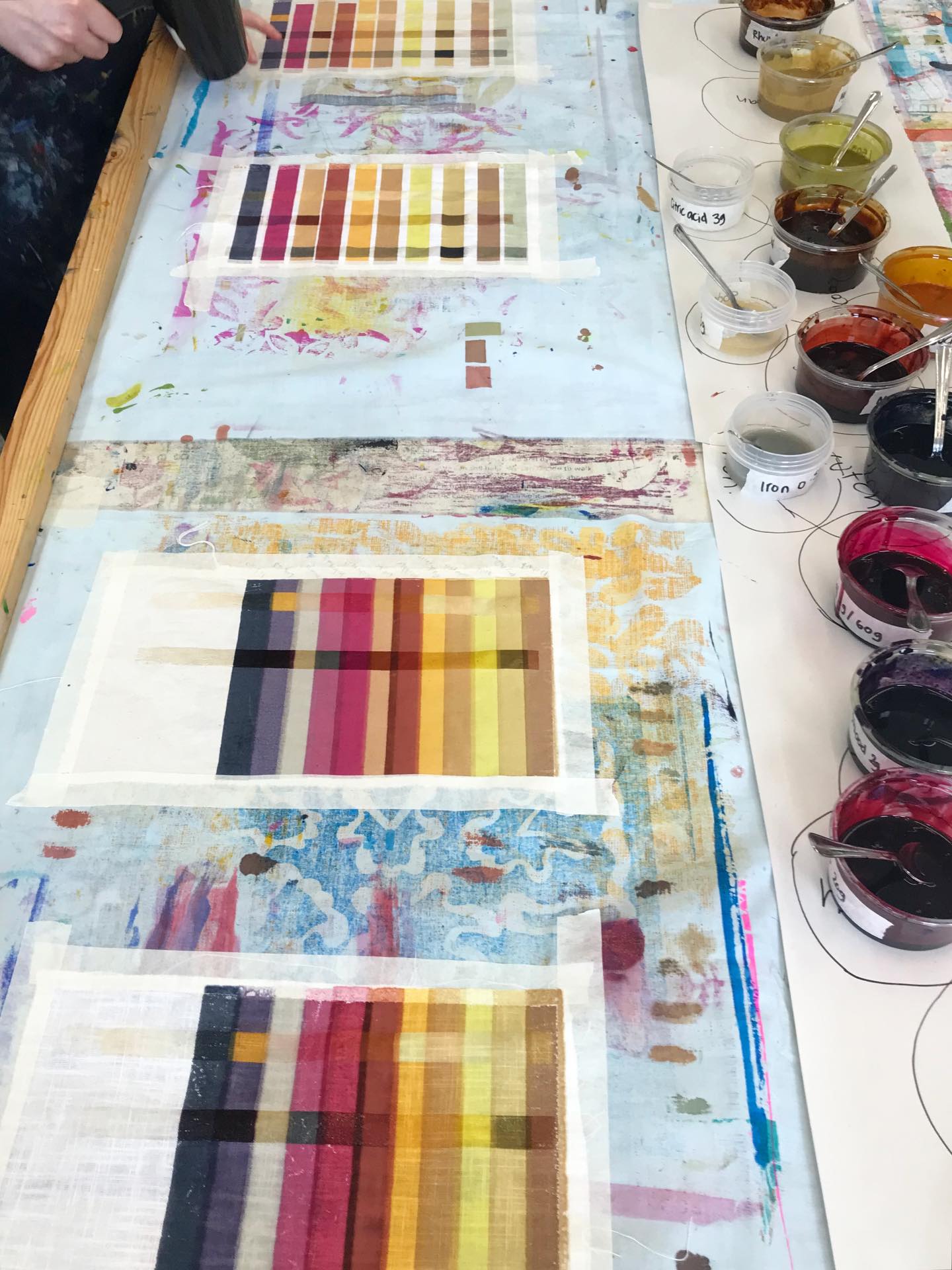 Incredible colours from our current Screenprinting with Natural Dyes Friday morning course. We’ve been running this course for the last 4 years and we never tire of seeing the fantastic colours that emerge from plants. Led my natural dyer and printmaker @cath_bristow_prints. If you’d like to experience printing onto fabric and paper with natural colours head over to our website. Coming up in 2026 we have a weekend workshop on Saturday 21st March and a weekly course on Thursday evenings 16th April-7th May, workshop and course dates are scheduled so that freshly picked natural dye stuff can be used alongside dye extracts and dried dyestuff.
Follow the link in our bio to immerse yourself in the wonderful world of natural dyes 🌈
#screenprintingwithnaturaldyes #sustainablescreenprinting #coloursfromnature #slowpractice #sustainablemaking #learnsomethingnew #naturaldye