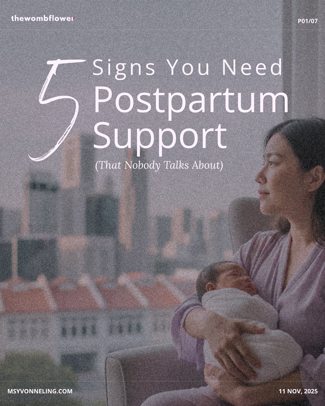 If you nodded to any of these, please hear this: You’re not failing. 💕
Postpartum mental health struggles affect 1 in 10 mothers in Singapore. But we don’t talk about it enough. 🌸
I experienced all of these with my first baby in 2018. I didn’t know they were signs of postpartum depression until months later.
The crying over nothing? The emptiness? The replay loop? I thought I was just “adjusting.” 🫥
With my second baby, I recognized them early. I had tools to catch myself before I fell too far. 🌿
That’s why I created thewombflower. Because mothers deserve support that goes beyond ‘sleep when baby sleeps.’ 🥰
You’re not alone in this.
Save this if you need the reminder. 🩷
#PostpartumSupport #MaternalMentalHealth #SingaporeMums #PostpartumDepression #FourthTrimester #NewMumSupport #SGMoms #MentalHealthMatters #thewombflower #thewombflowerjourney