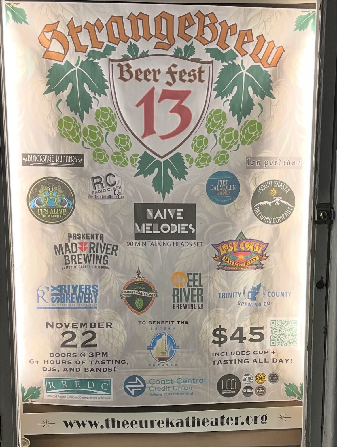 Pop-up alert!
Look for us tomorrow, Saturday 22nd from 3-6 (or beyond) at the Strange Brew fund raiser for the Eureka Theater. We will be there with our new line of local Humboldt officially licensed Grateful Dead and crab shirts.
(Officially licensed ™️ & ©️ 2025 GDP