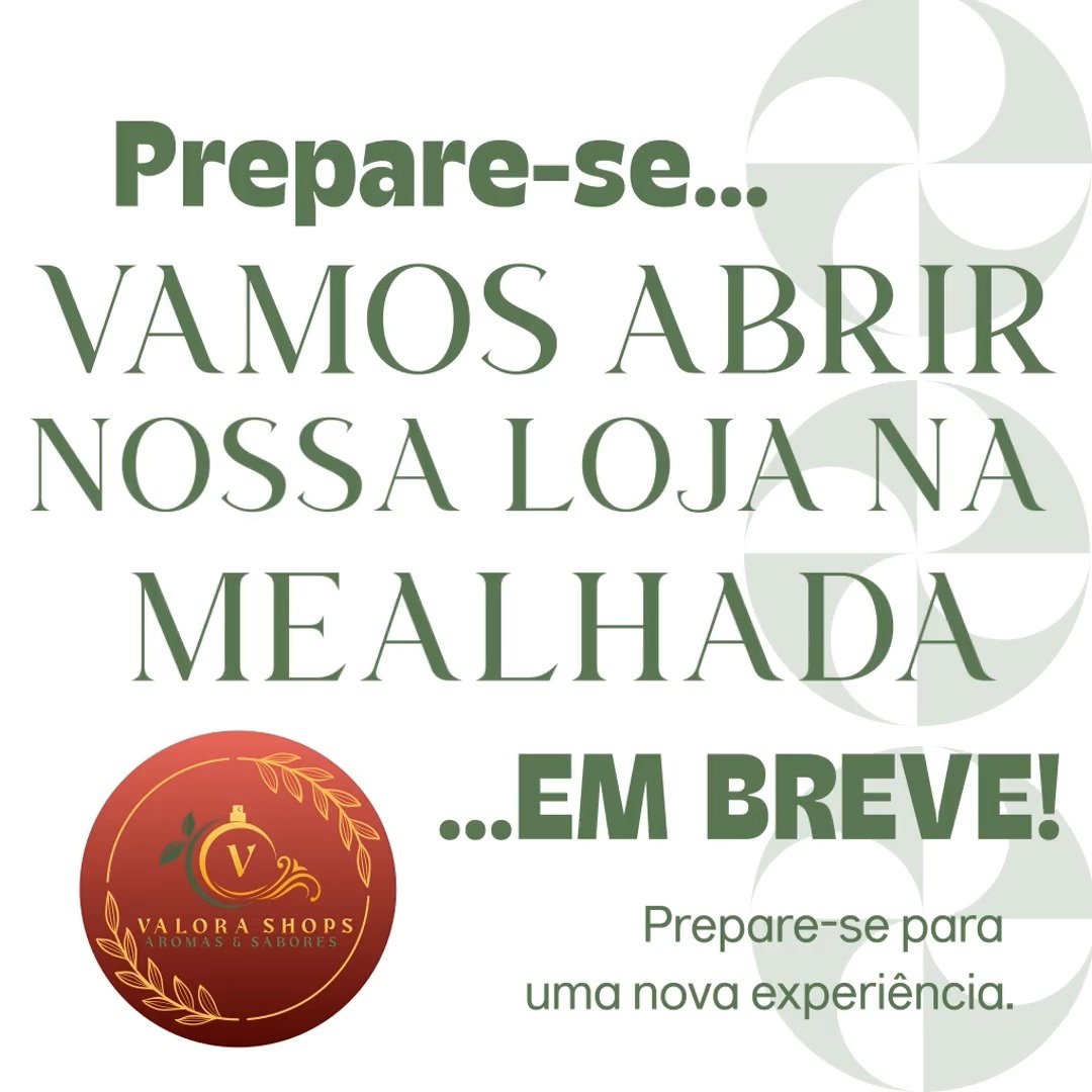 ✨ Algo especial está a caminho da Mealhada! ✨
A Valora Shops está prestes a abrir portas e trazer até si perfumes Avatim, chás gourmet e muito mais.
Fique atento(a)… vem aí uma experiência única! 💚
#valorashops #mealhada #brevemente #novidades #lojanova #avatim #chasgourmet #vemaí